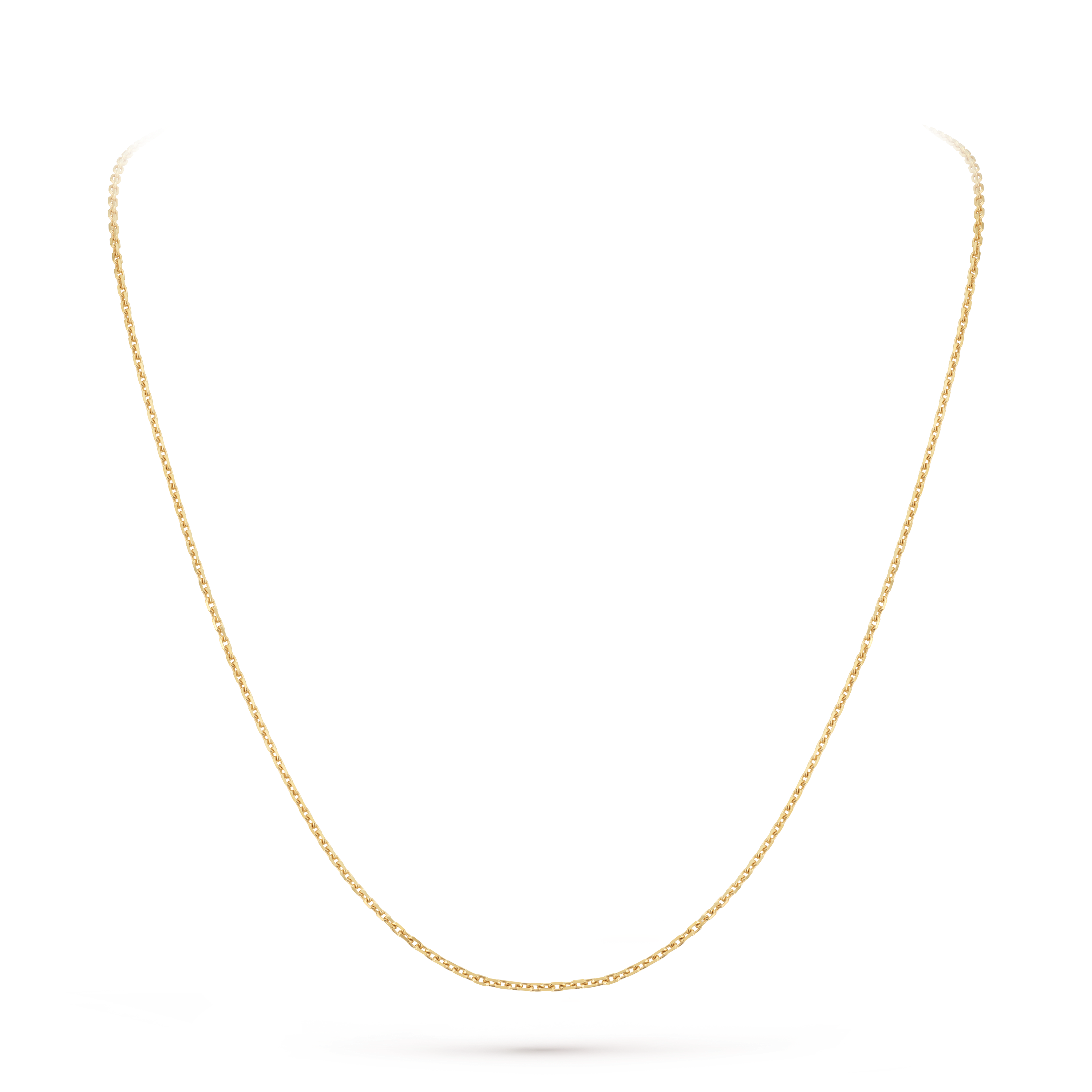 Trace chain, 50 cm, 18K yellow gold, Front, Jewelry Chain - Van Cleef & Arpels