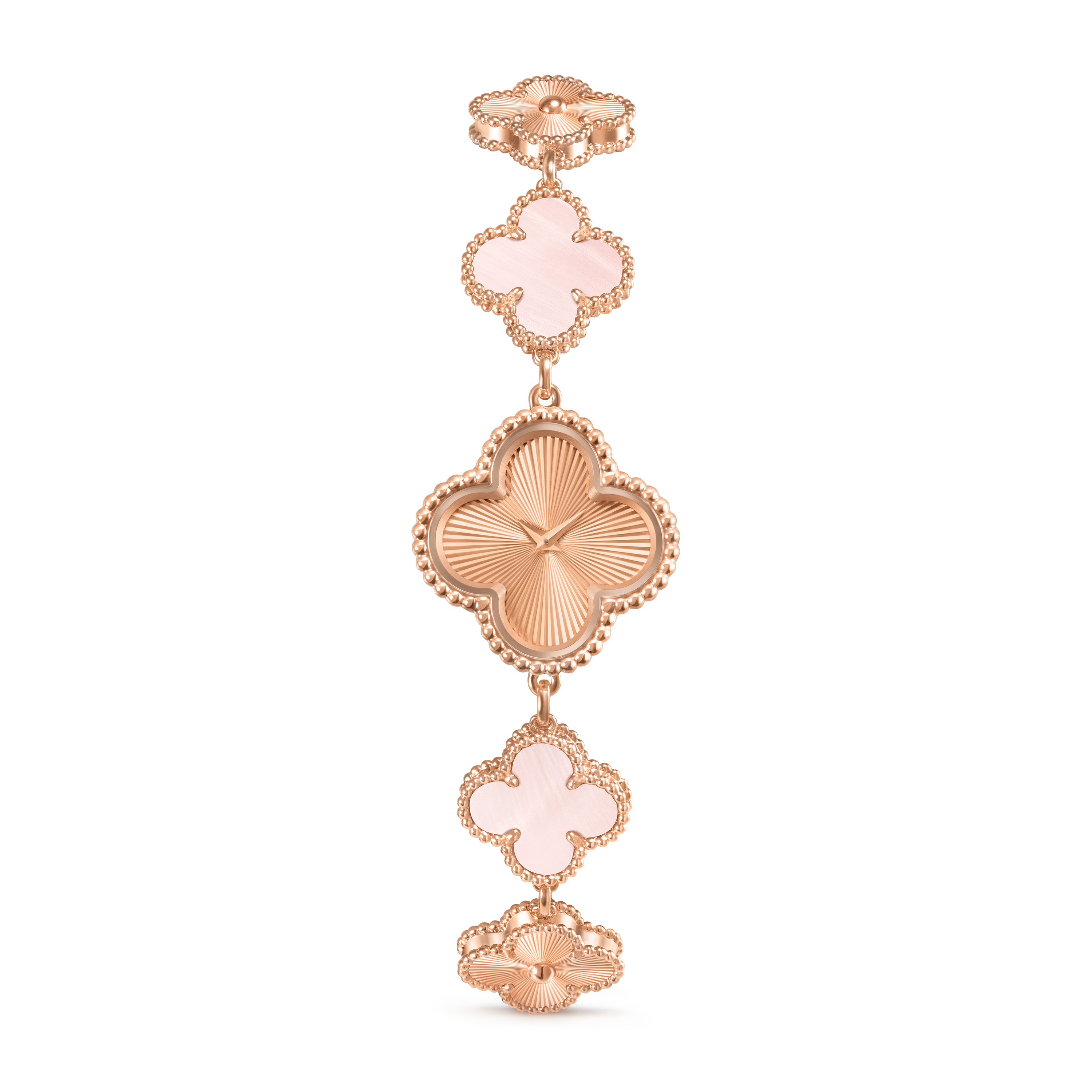 Sweet Alhambra watch 18K rose gold, Mother-of-pearl- Van
