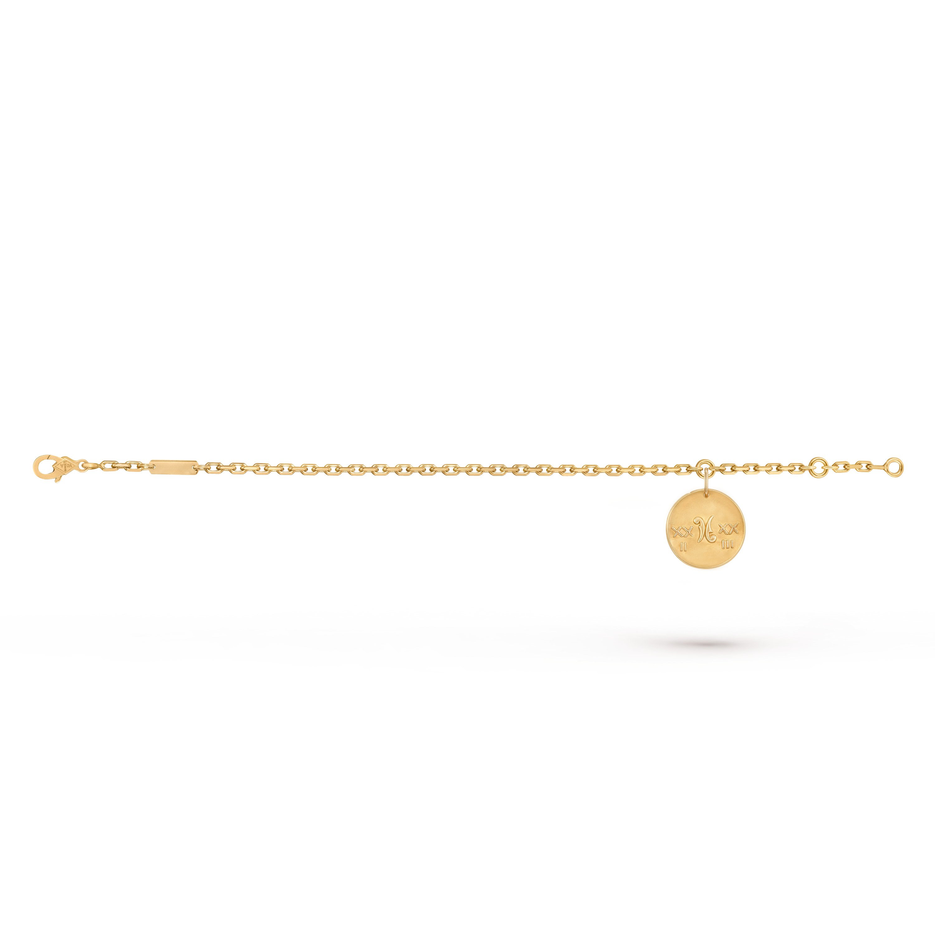 Zodiaque bracelet Piscium (Pisces), 18K yellow gold, Open, Jewelry Bracelet - Van Cleef & Arpels