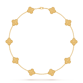 VCARO1ID00 - Vintage Alhambra项链，10图案