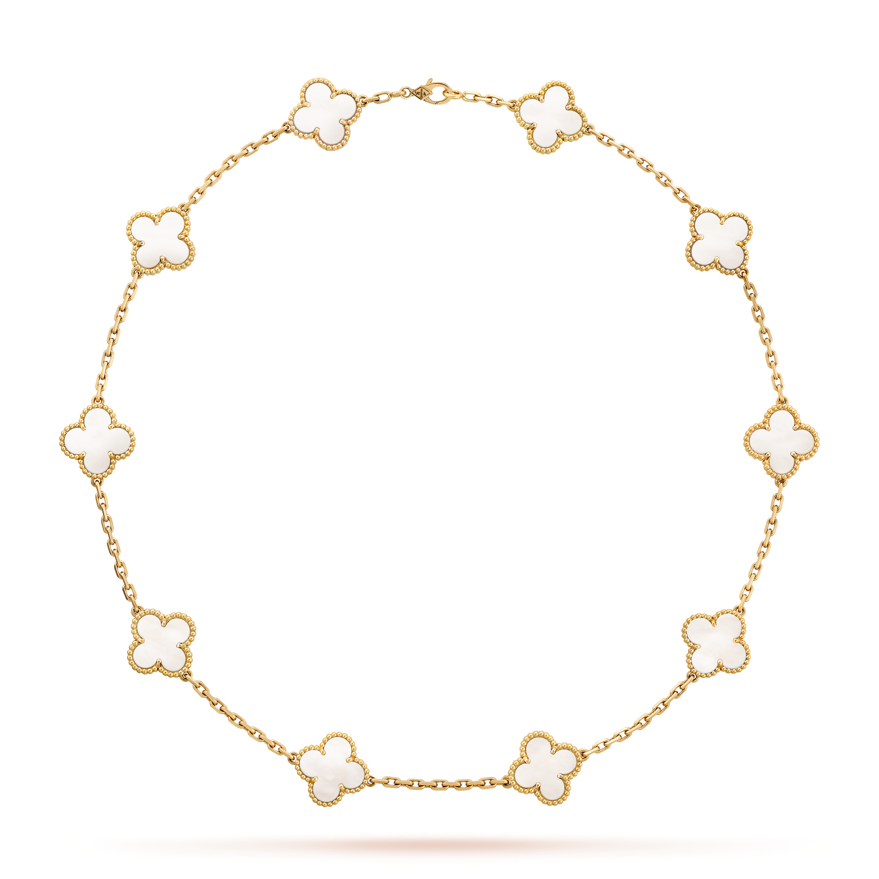 VAN CLEEF & ARPELS 18K Yellow Gold Mother of Pearl Vintage