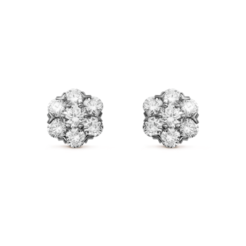 VCARA48300 - Fleurette耳钉，大号款式