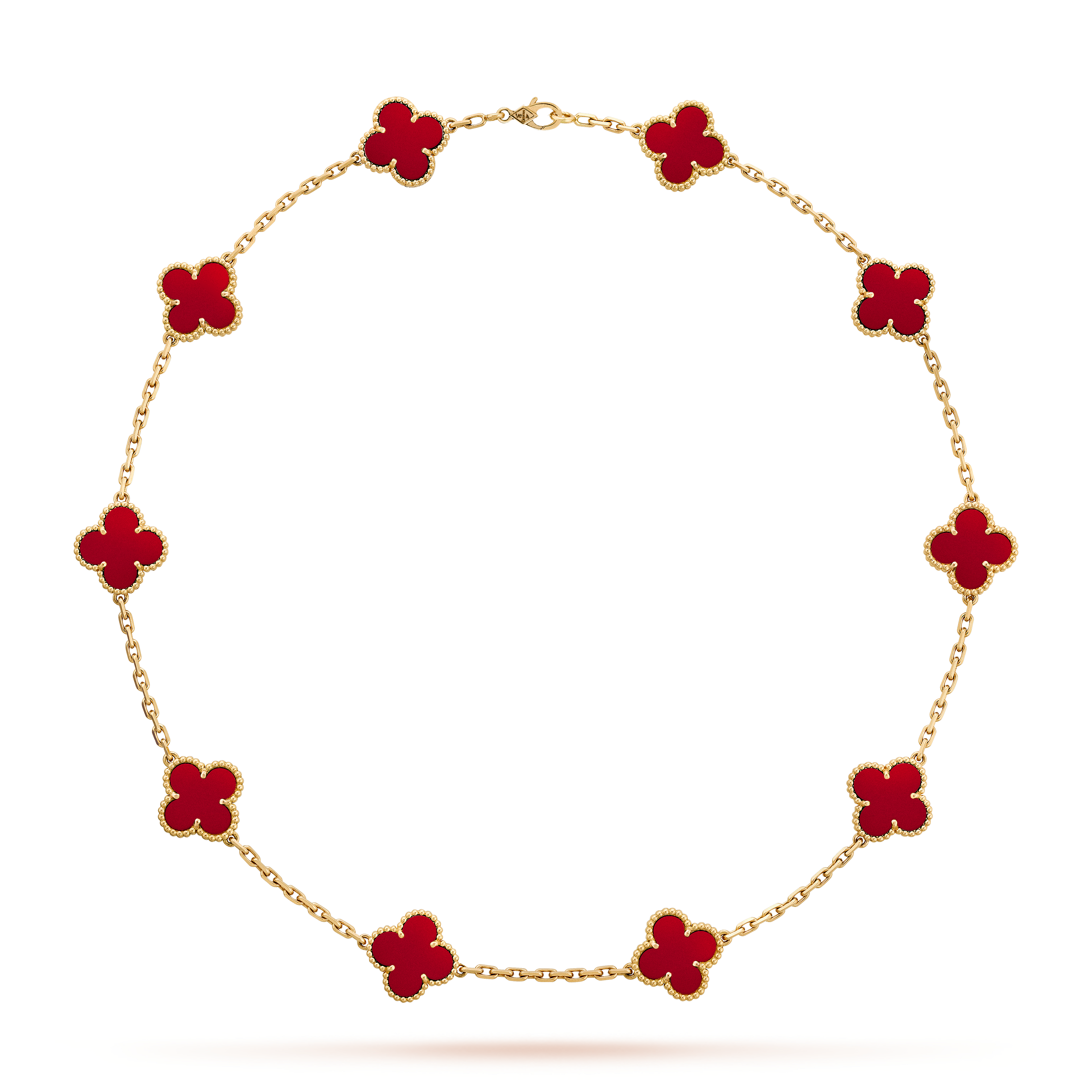 van cleef red necklace