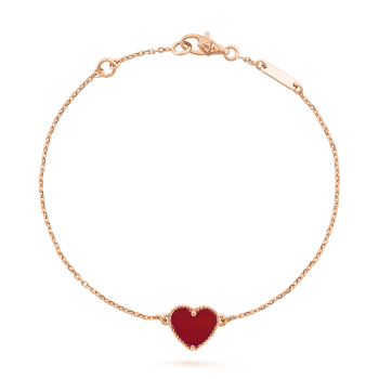 Sweet Hearts pendant 18K rose gold, Carnelian- Van Cleef