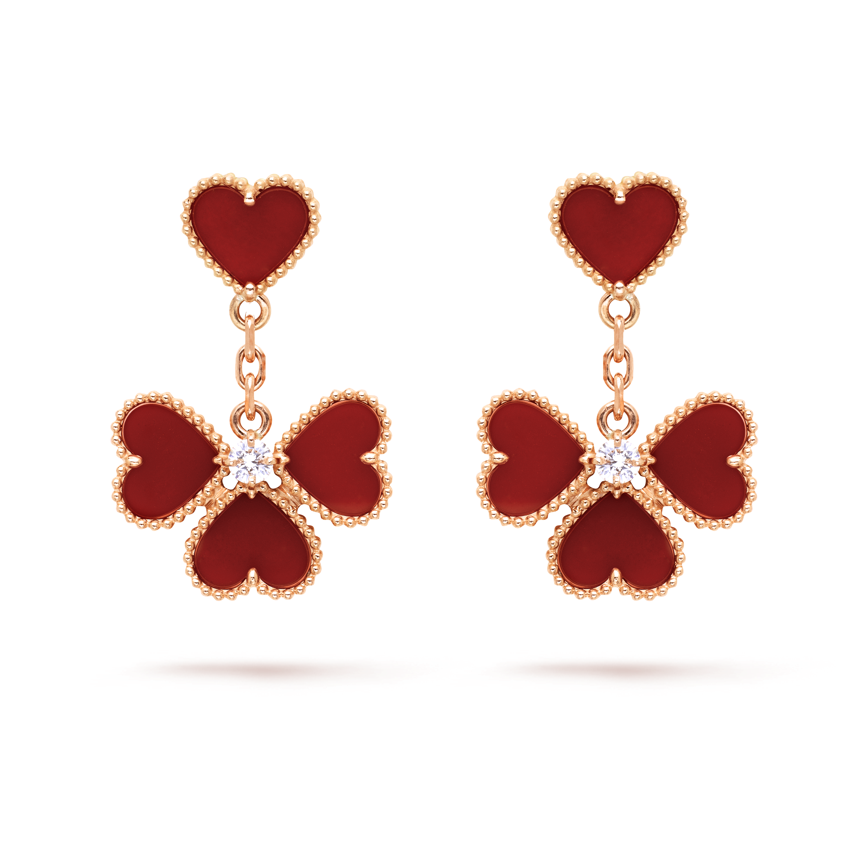 van cleef heart earrings