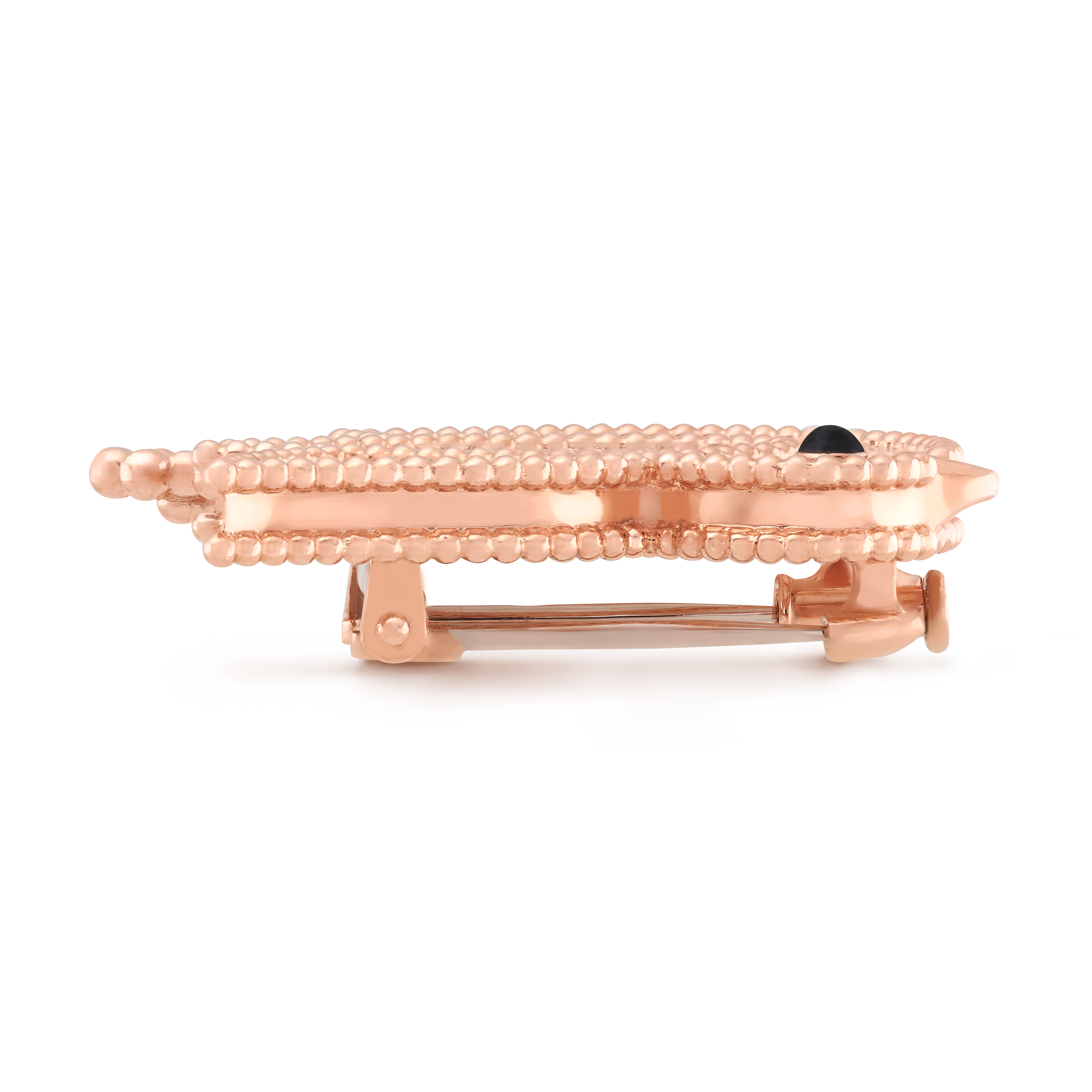 Lucky Animals Dove胸针, 18K玫瑰金, 珍珠母贝:  3颗, 缟玛瑙:  1 宝石, Profile, Jewelry Clip_梵克雅宝_Van Cleef & Arpels