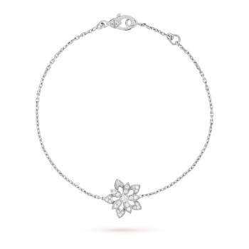 Frivole bracelet, mini model 18K white gold, Diamond- Van
