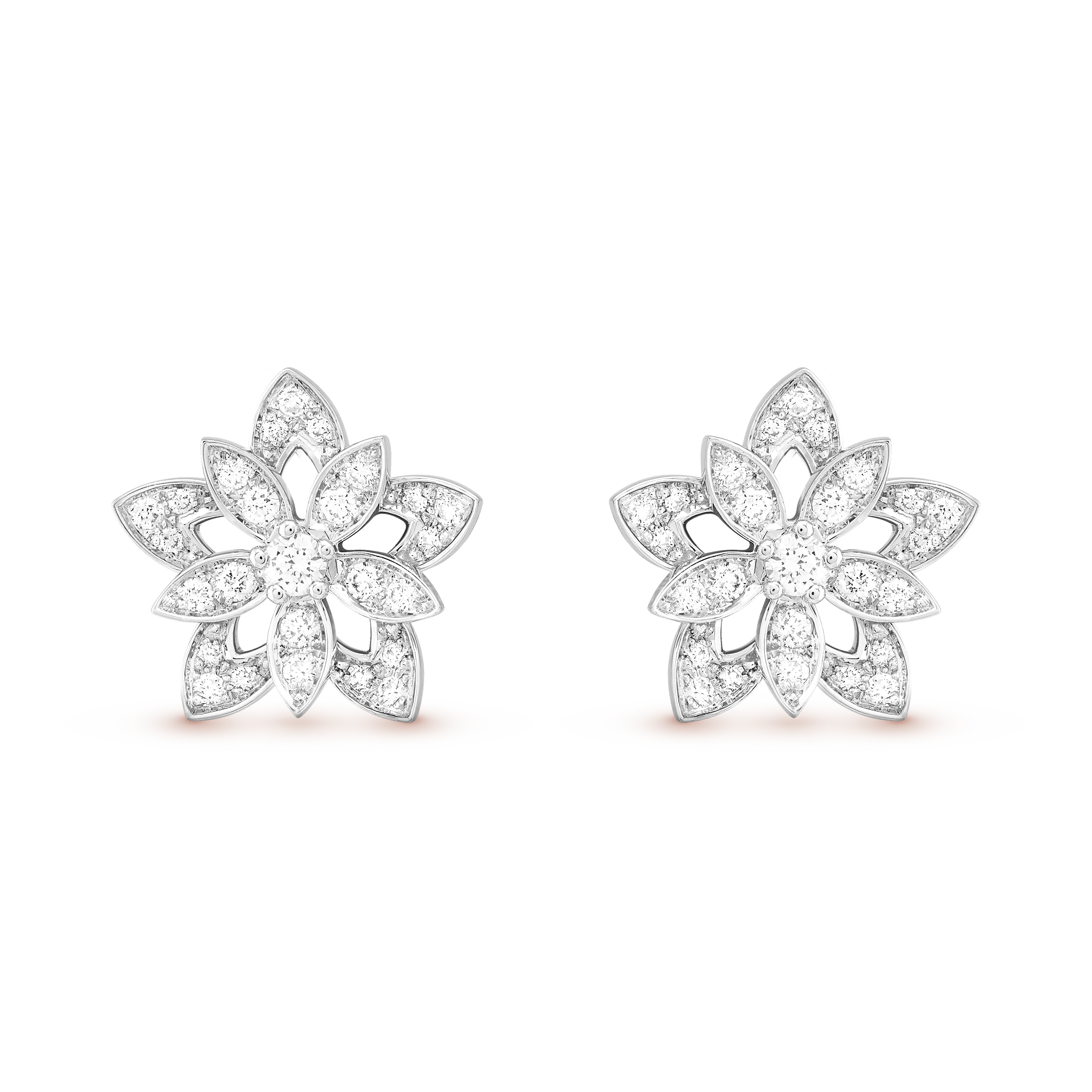 Van cleef lotus earrings discount