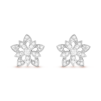VCARP0ZV00 - Lotus openwork earrings mini model