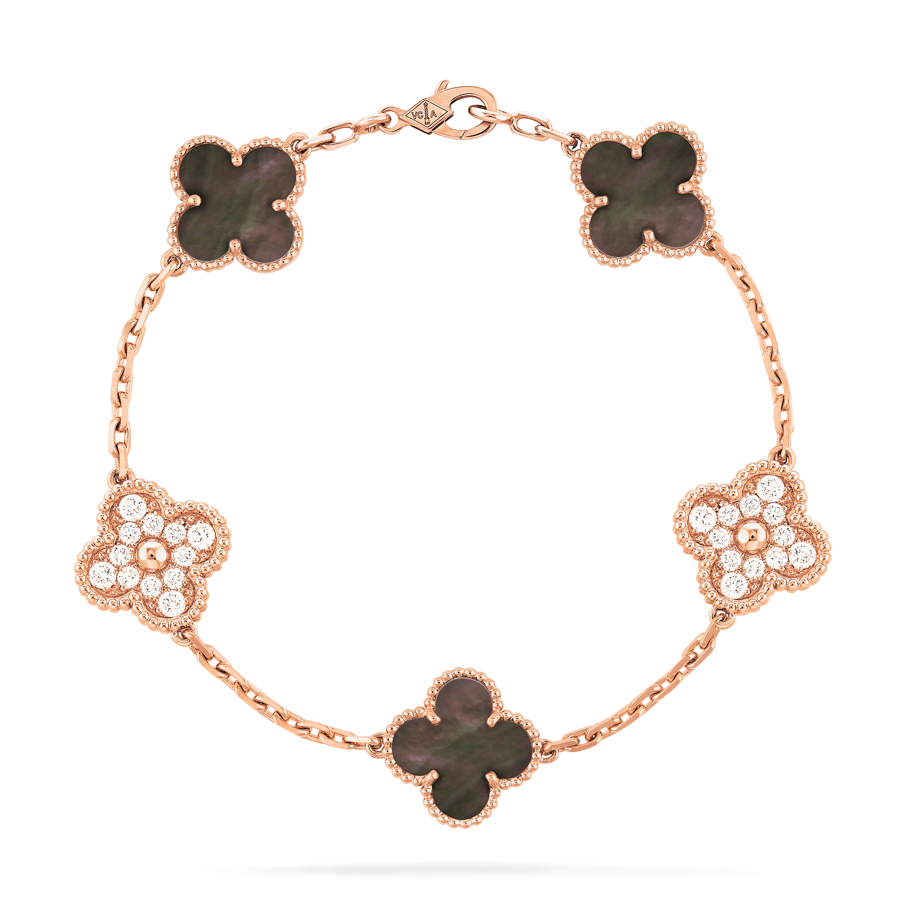 Van Cleef & Arpels Rose Gold, Diamond And Mother Of Pearl