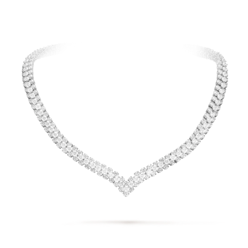 VCARO9TO00 - À Cheval 3排镶钻项链