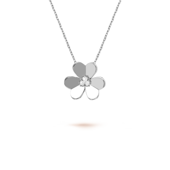 Frivole bracelet, mini model 18K white gold, Diamond- Van Cleef 