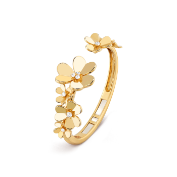 Frivole bracelet, 7 flowers, large model 18K yellow gold