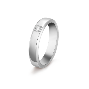 【きれいめファッション51選】上品さと清潔感をキープし New York wedding band Platinum, Diamond- Van Cleef & Arpels アクセサリー