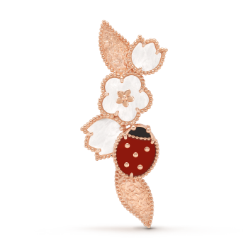 Lucky Spring pendant, plum blossom 18K rose gold, Mother-of
