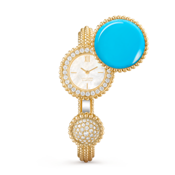 VCARPBEL00 - Perlée Toi & Moi隐秘式腕表，小号款式