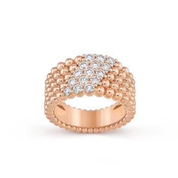 VCARP7UU00 - Perlée diamonds ring, 5 rows