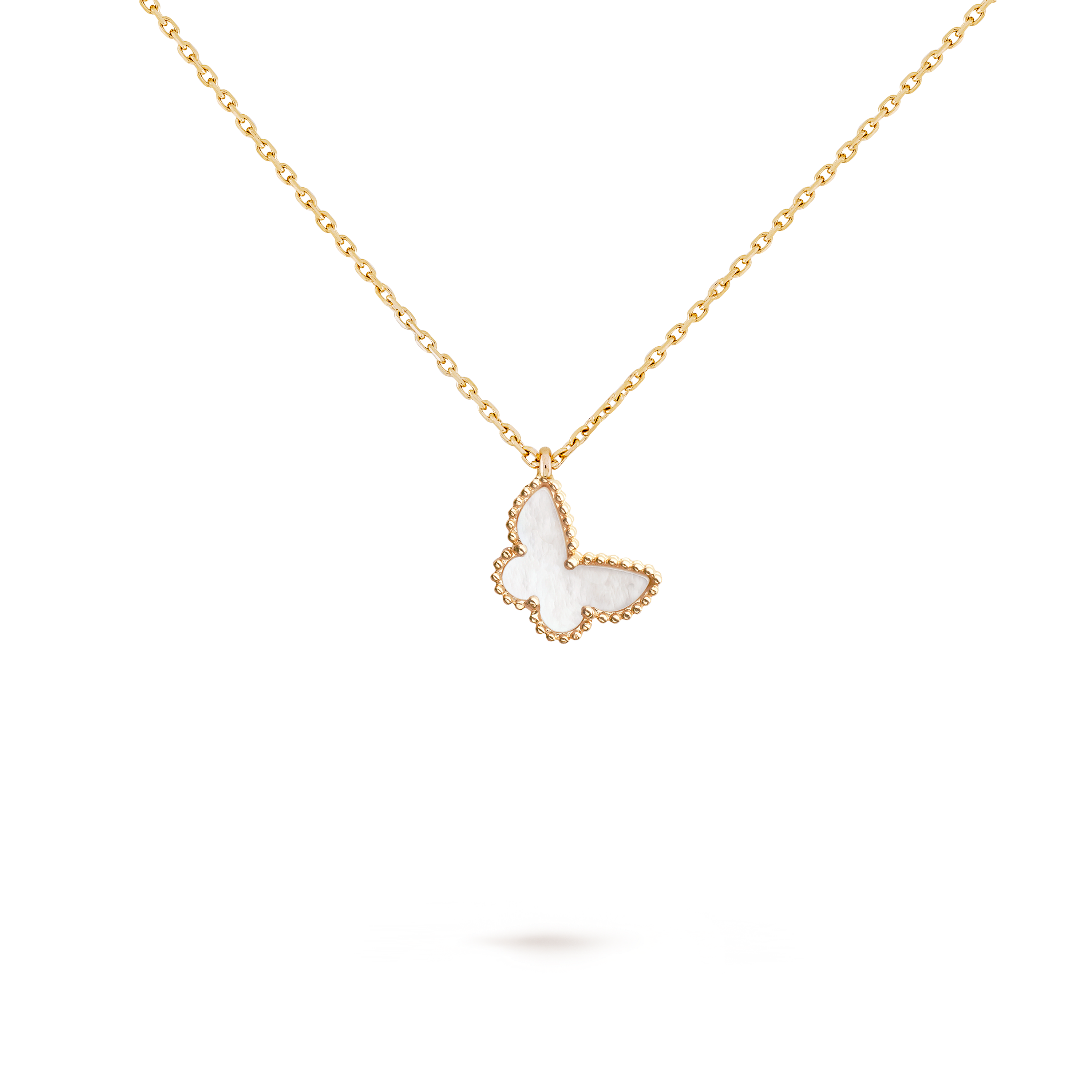 Sweet Butterflies pendant 18K yellow gold Mother of pearl Van Cleef Arpels