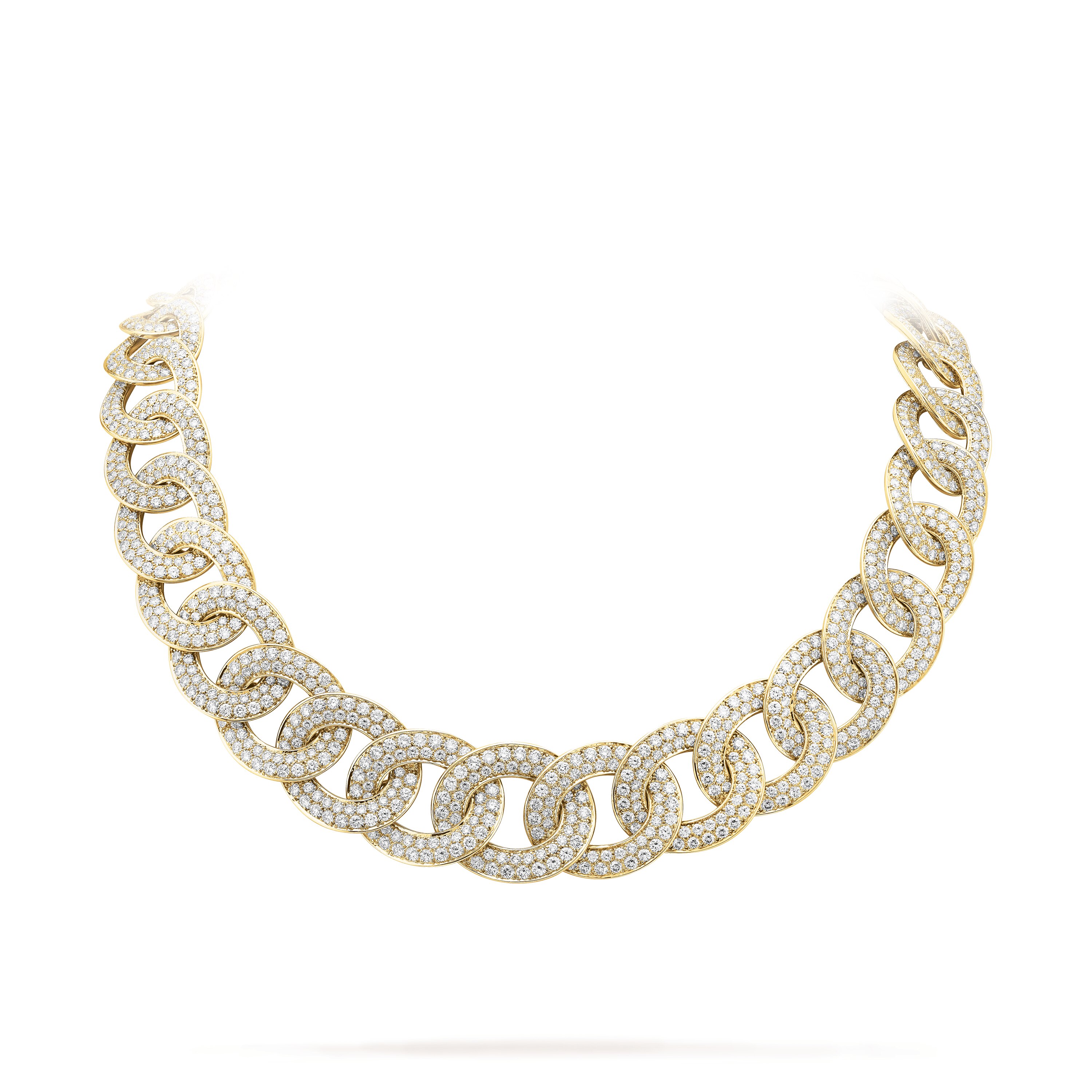 Olympia necklace 18K white gold, Diamond- Van Cleef & Arpels