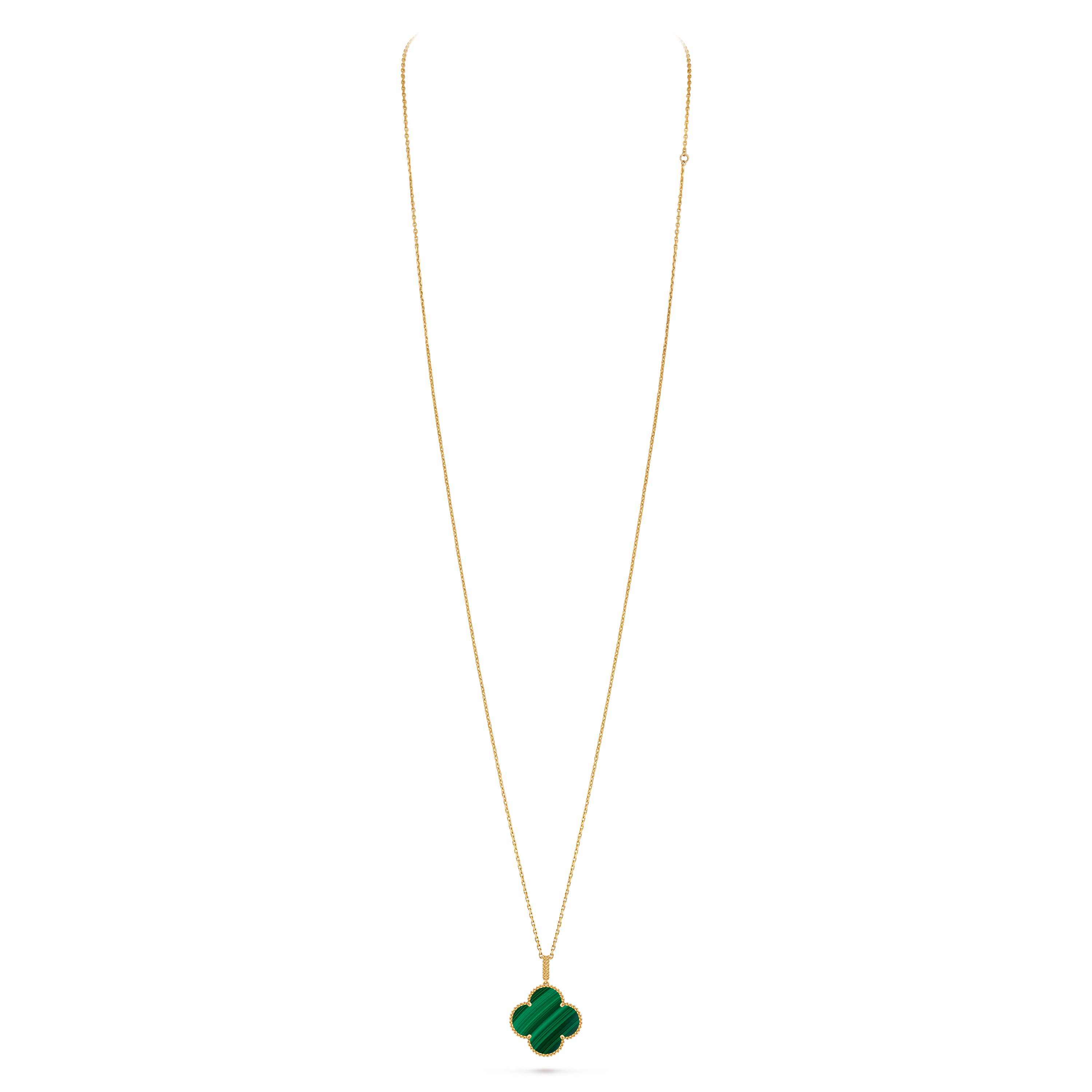 Magic Alhambra long necklace, 1 motif 18K yellow gold