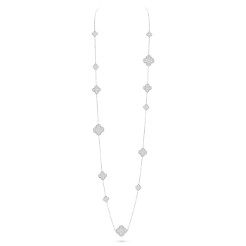 VCARN9MO00 - Magic Alhambra长项链，16枚四叶幸运图案