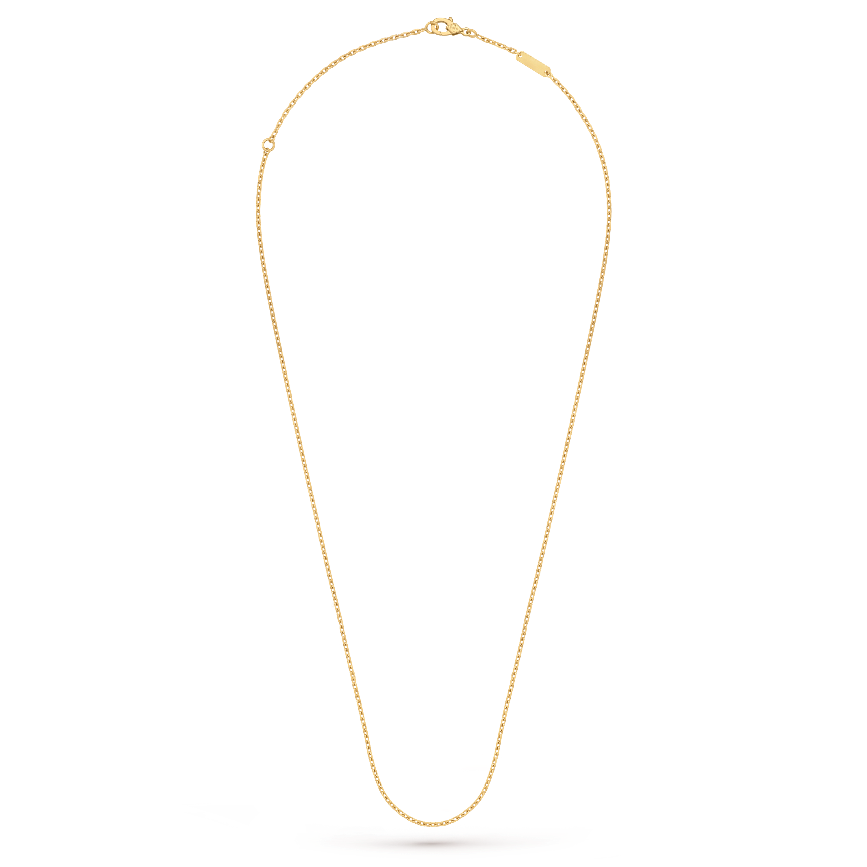 Trace chain, 50 cm, 18K yellow gold, Three Fourth, Jewelry Chain - Van Cleef & Arpels