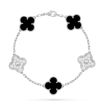 VCARP2R900 - Vintage Alhambra bracelet, 5 motifs