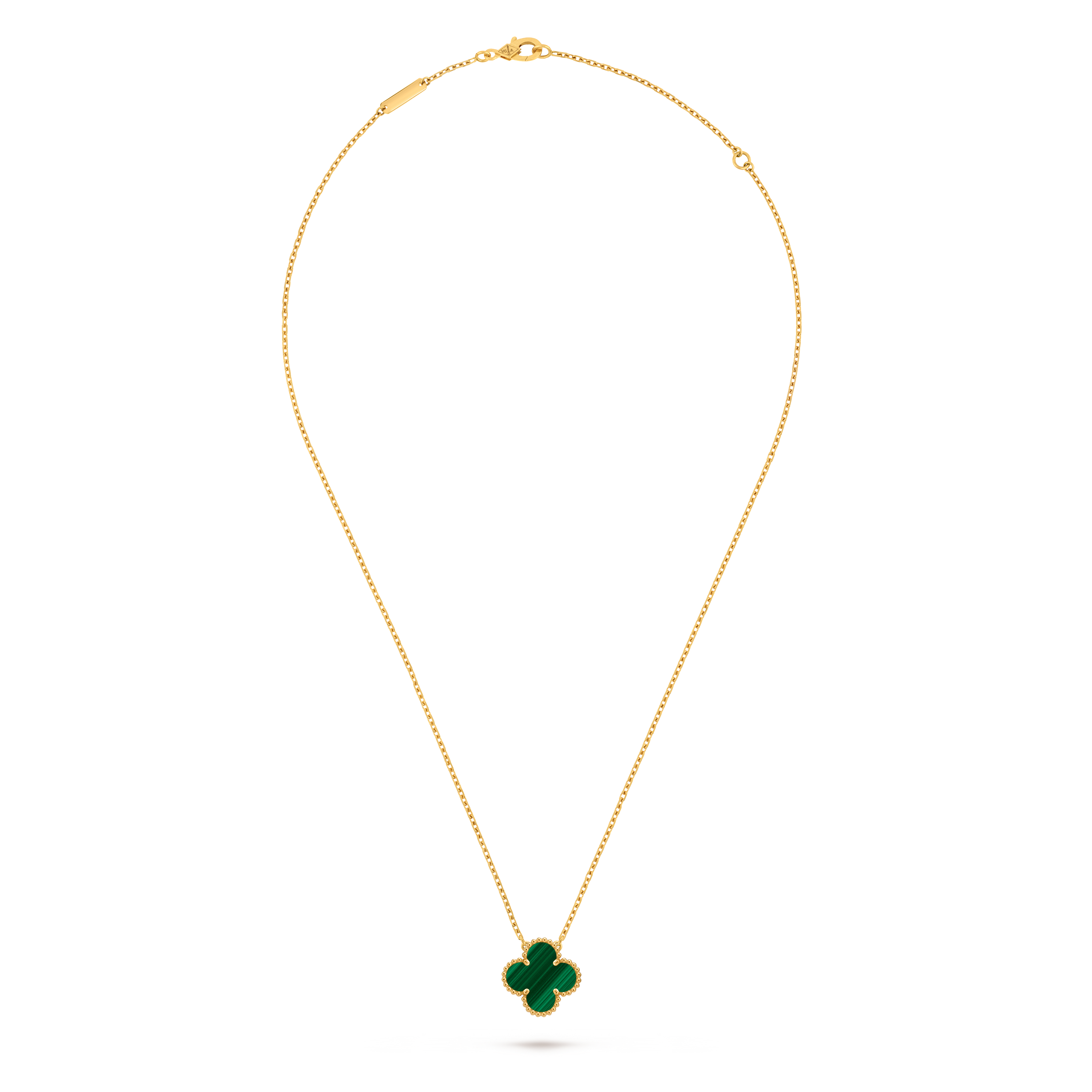 Vintage Alhambra吊坠18K黄金, 孔雀石_梵克雅宝_Van Cleef & Arpels