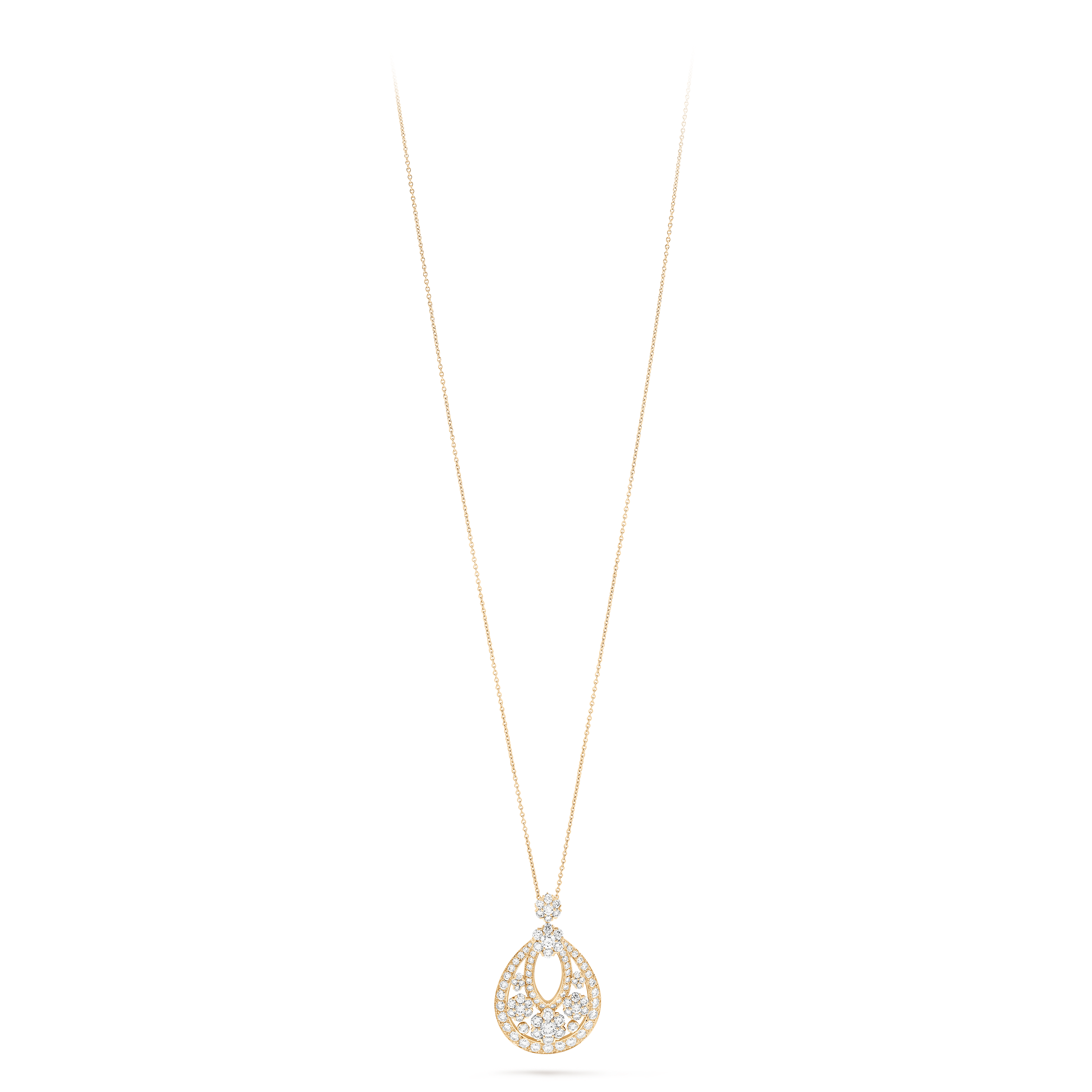 Snowflake collerette transformable necklace, 18K yellow gold, Diamond:  619 stones,  69.73 carats, Detail Alternative, High Jewelry Necklace - Van Cleef & Arpels