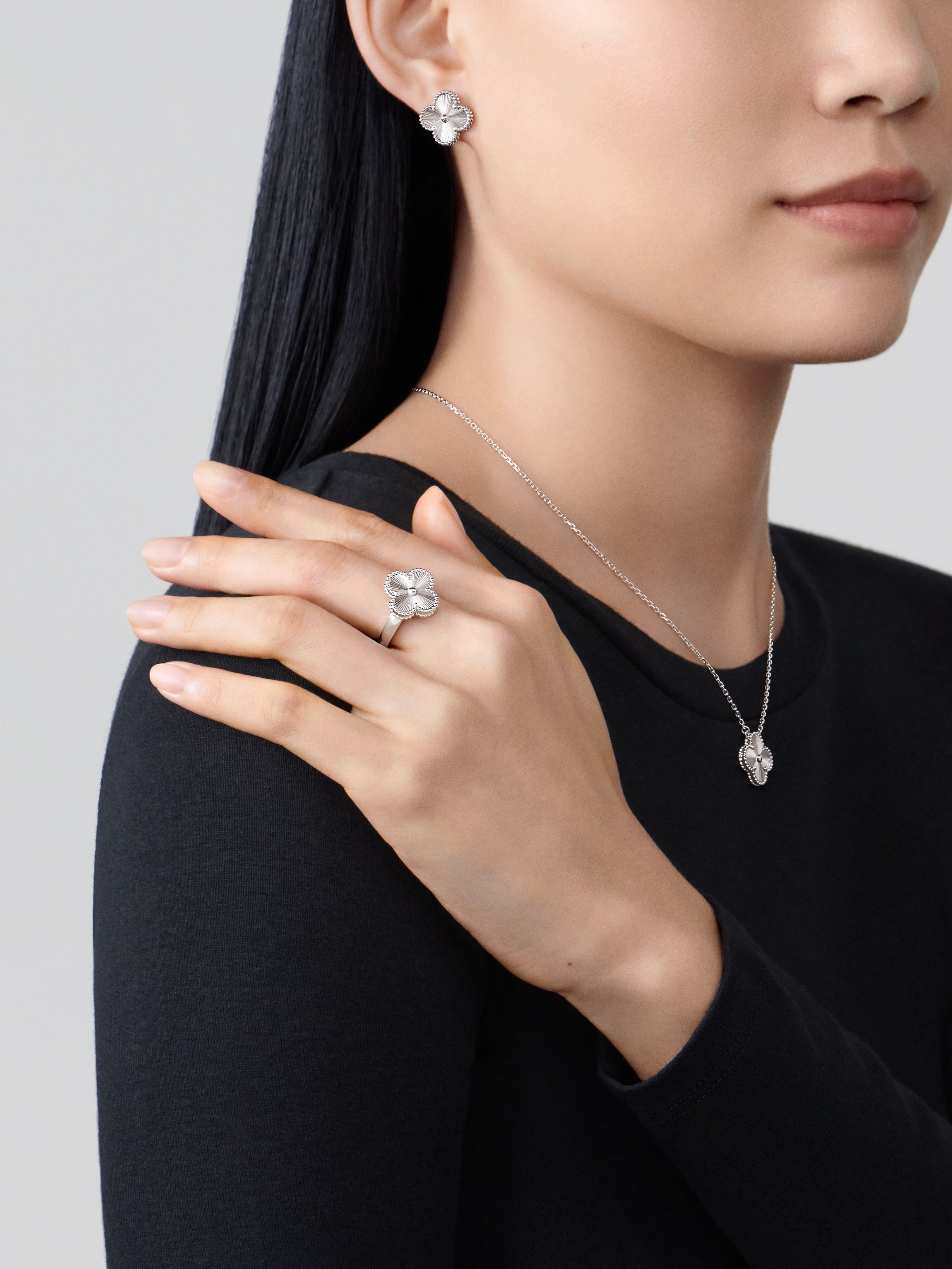Van cleef guilloche earrings hot sale
