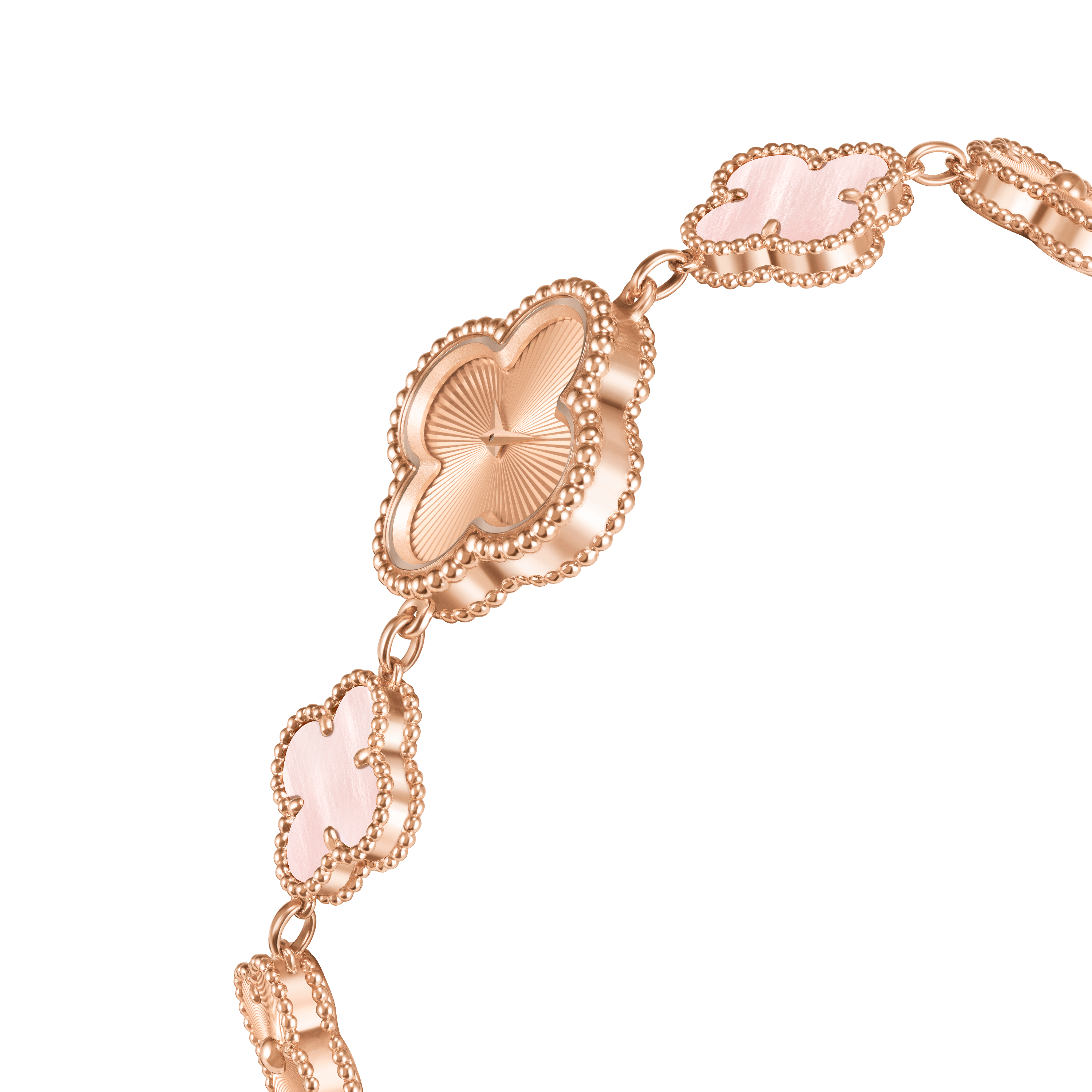 Sweet Alhambra watch 18K rose gold, Mother-of-pearl- Van