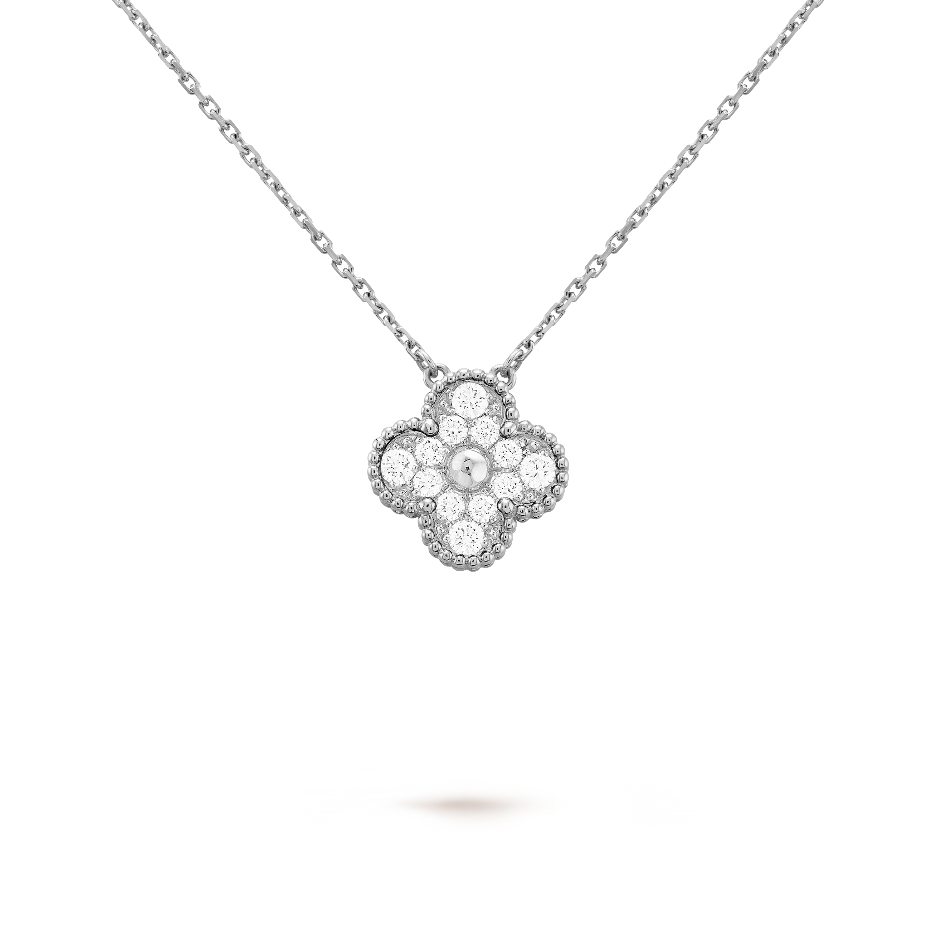 Van cleef alhambra clearance necklace white gold