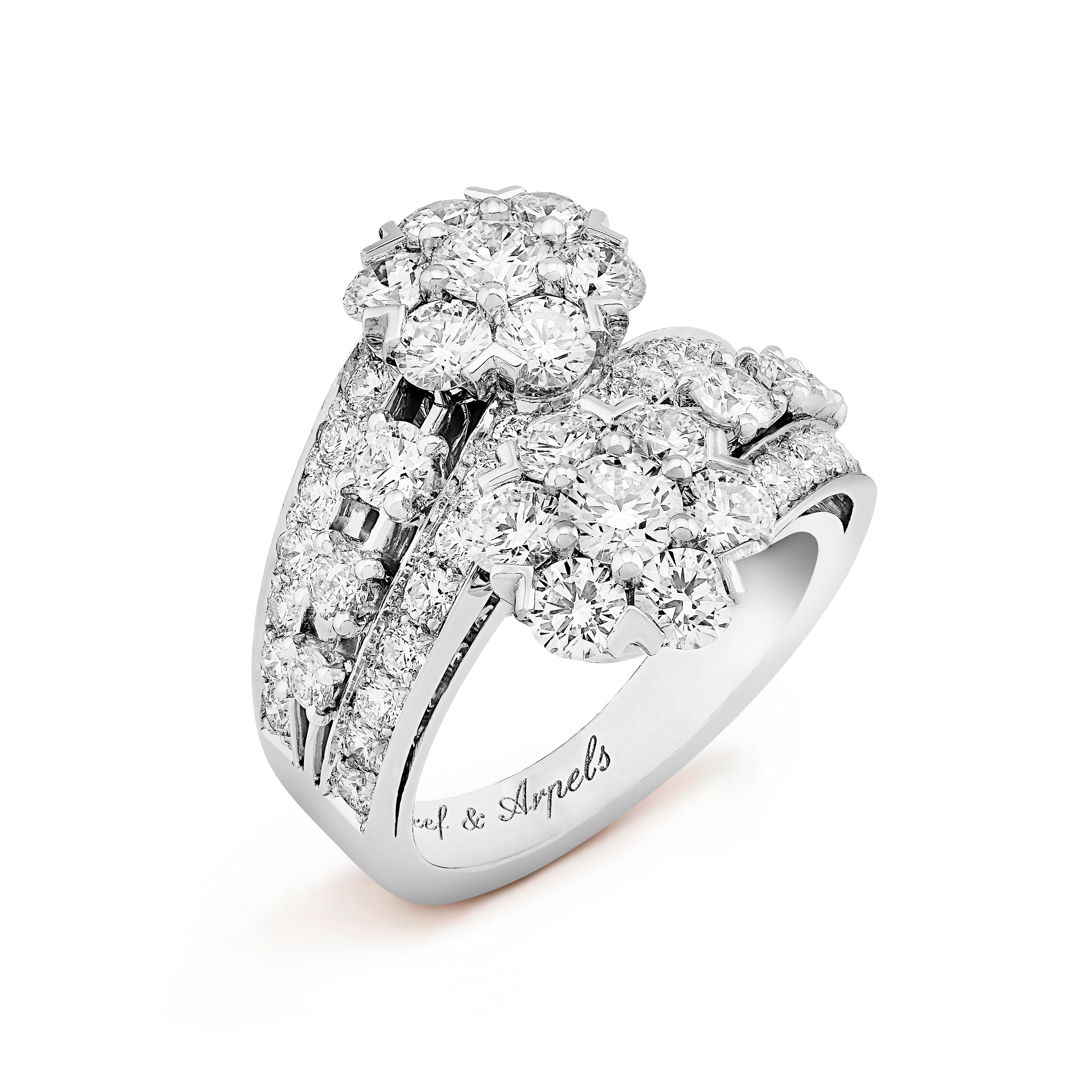 Snowflake ring 18K white gold, Diamond- Van Cleef & Arpels