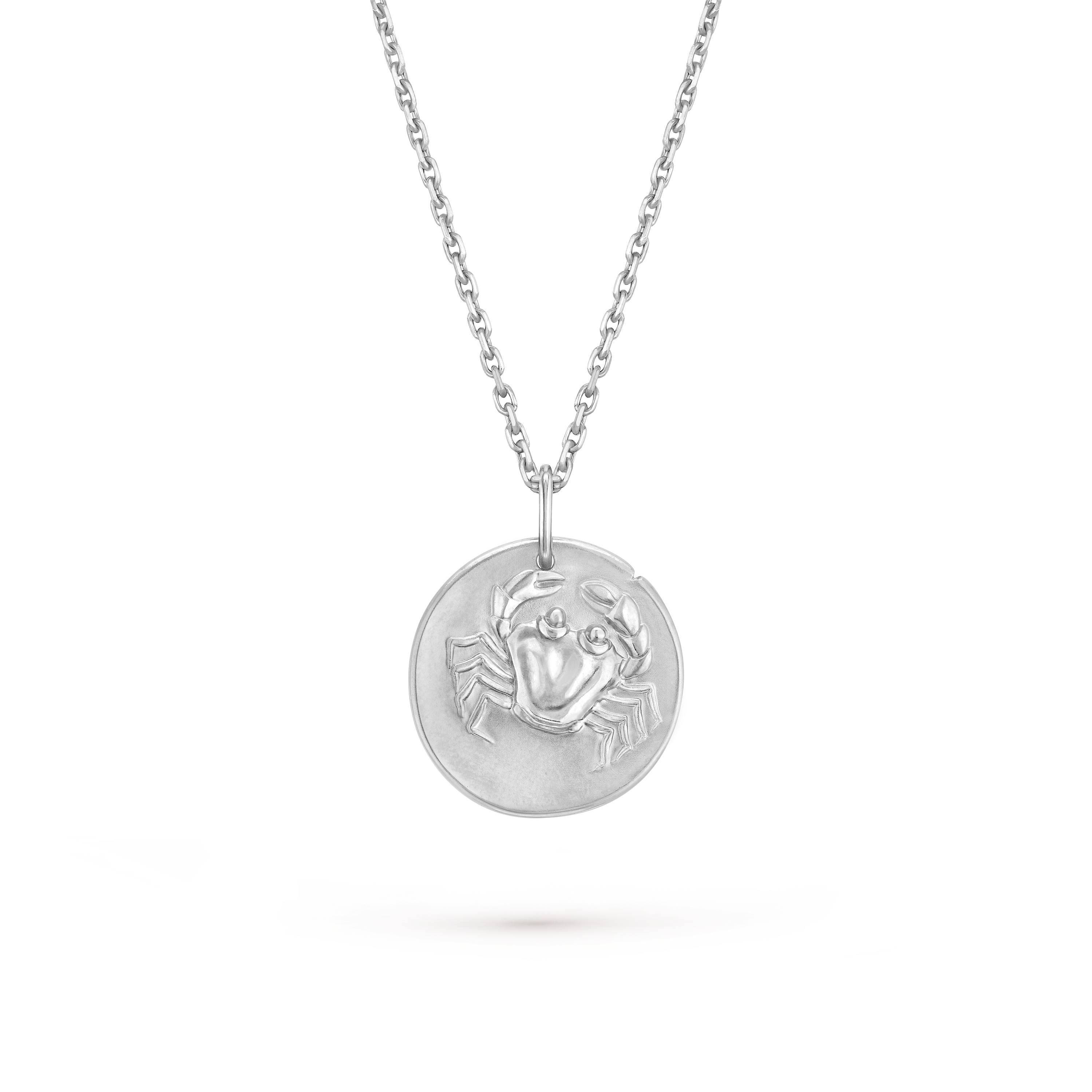 Zodiaque medal Cancri (Cancer), 18K white gold, Detail, Jewelry Pendent - Van Cleef & Arpels