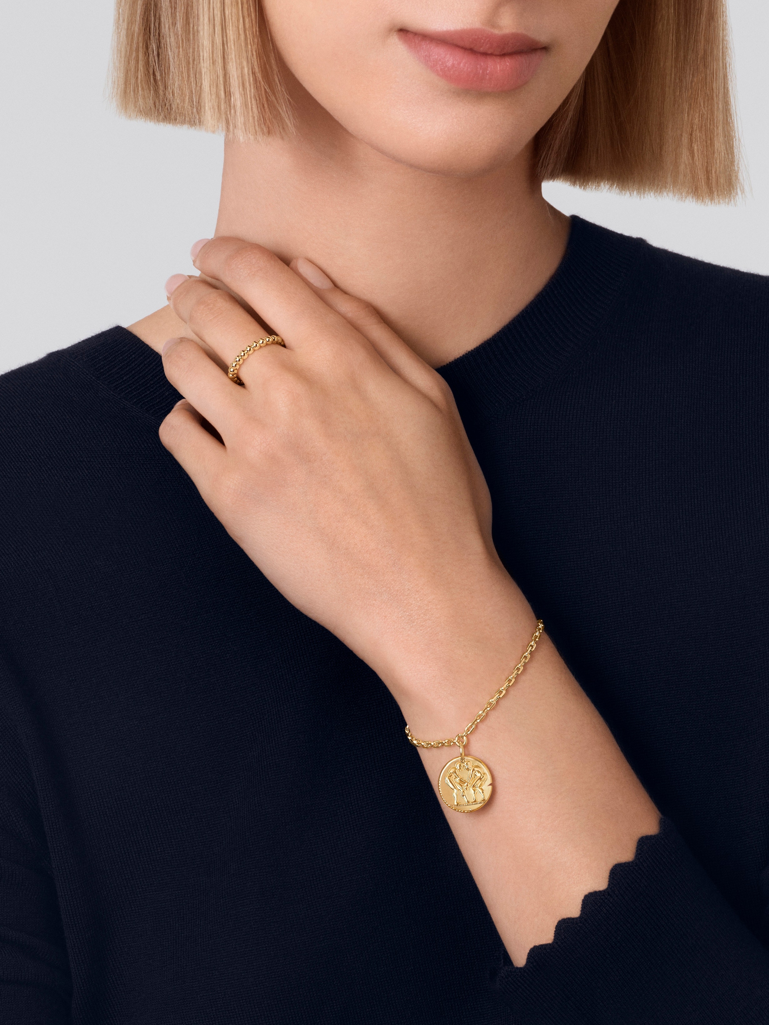 Zodiaque bracelet Geminorum (Gemini), 18K yellow gold, Worn Alternative, Jewelry Bracelet - Van Cleef & Arpels