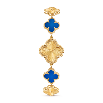 Vintage Alhambra pendant 18K yellow gold, Agate- Van Cleef