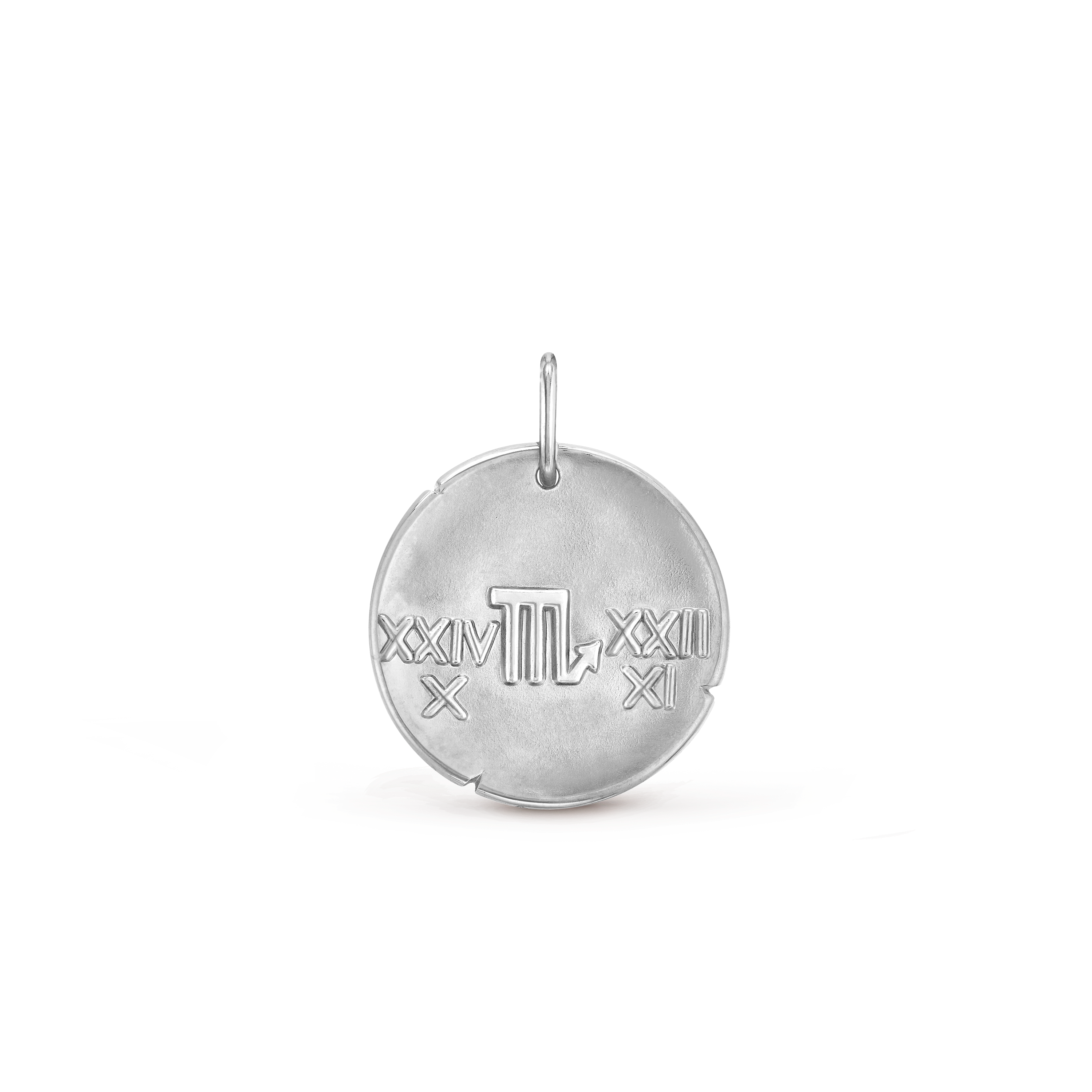 Zodiaque medal Scorpii (Scorpio), 18K white gold, Back, Jewelry Pendent - Van Cleef & Arpels