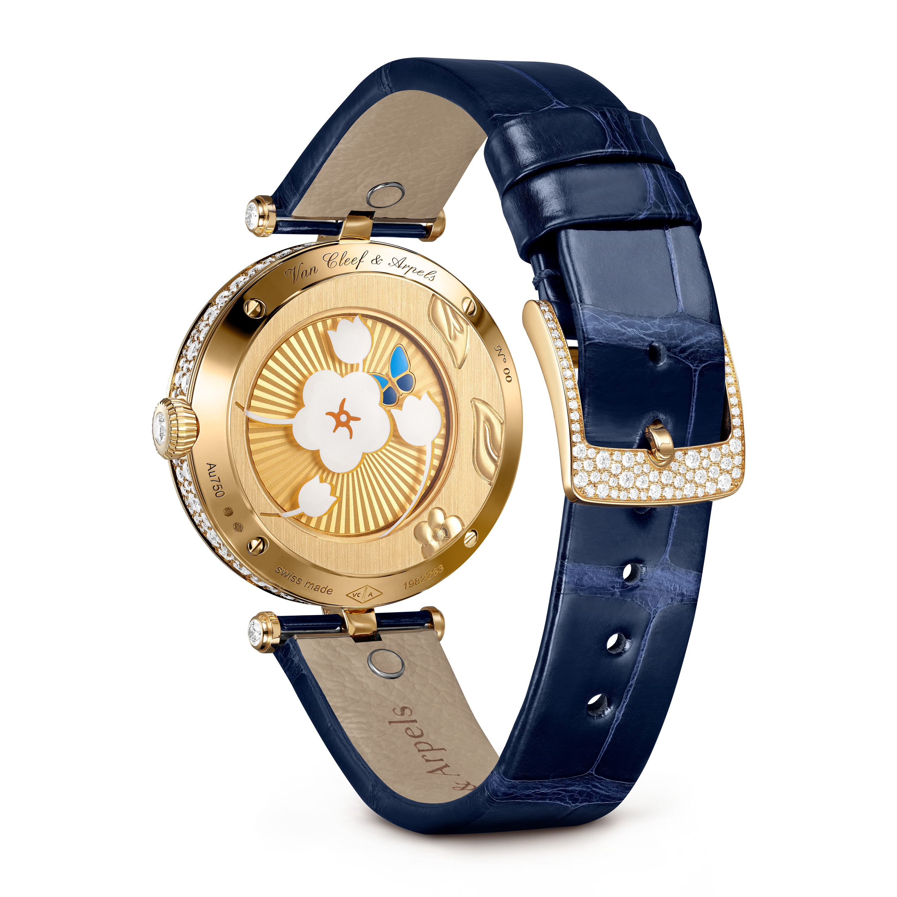 Lady Lucky Spring Butterfly, 18K黄金, 珍珠母贝:  3颗, 钻石:  326颗,  4.65 克拉, Profile, Watch_梵克雅宝_Van Cleef & Arpels