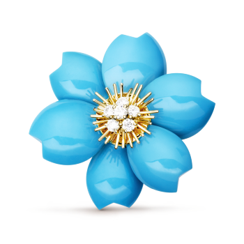 VCARA54100 - Rose de Noël胸针，中号款式