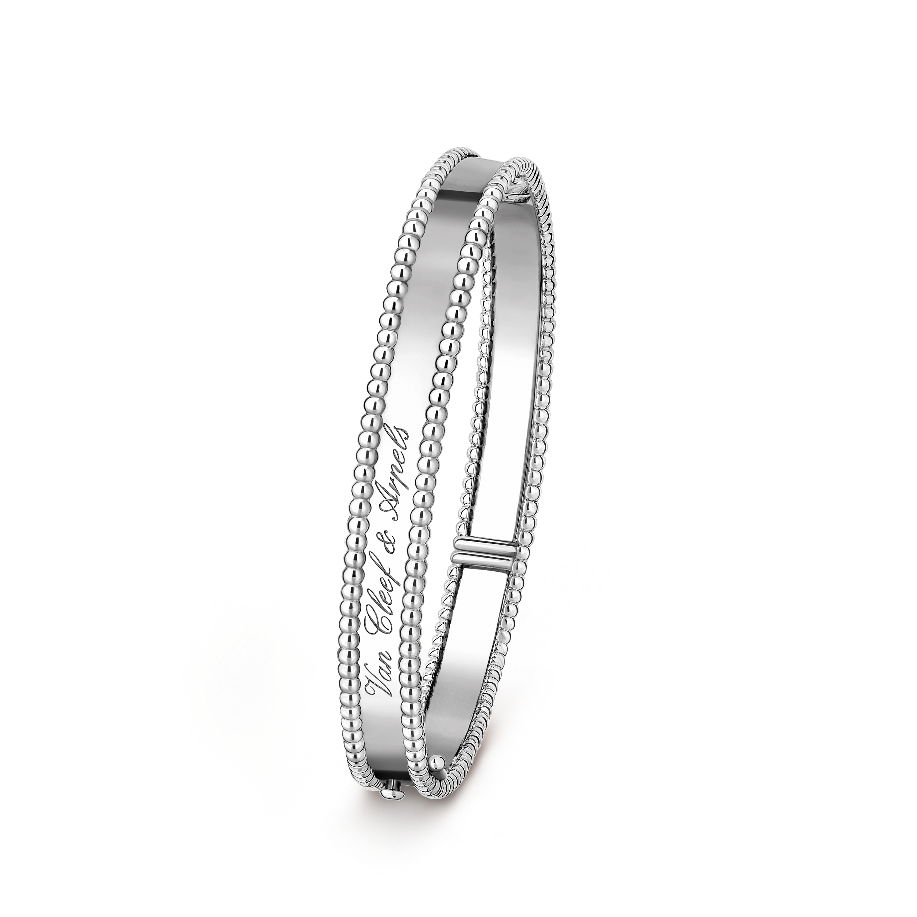 【Van Cleef & Arpels】ペルレ パールブレスレット medium model Perlée signature bracelet, medium model 18K white gold - Van