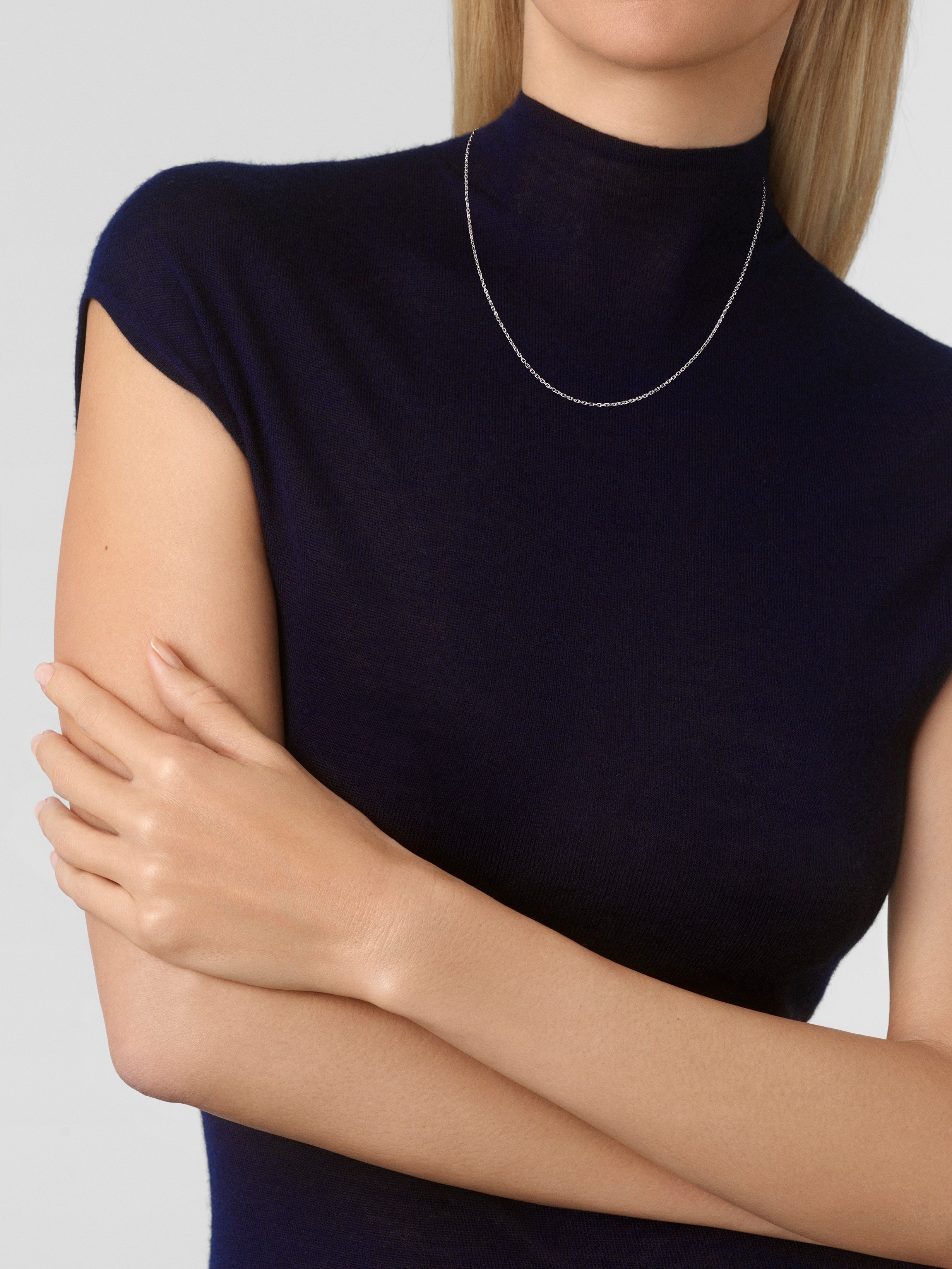 链条，50厘米, 18K白金, Worn Alternative, Jewelry Chain_梵克雅宝_Van Cleef & Arpels