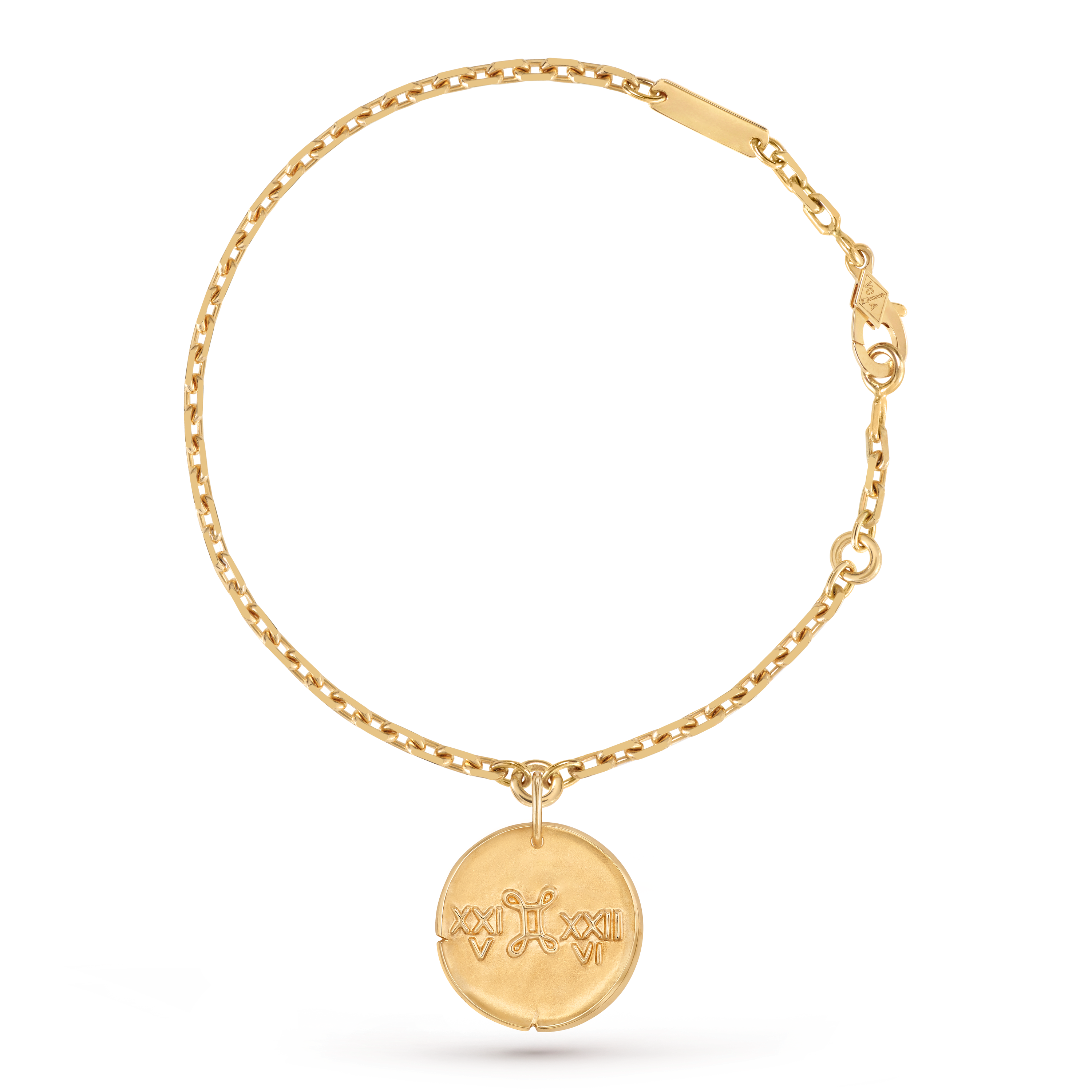 Zodiaque bracelet Geminorum (Gemini), 18K yellow gold, Front, Jewelry Bracelet - Van Cleef & Arpels