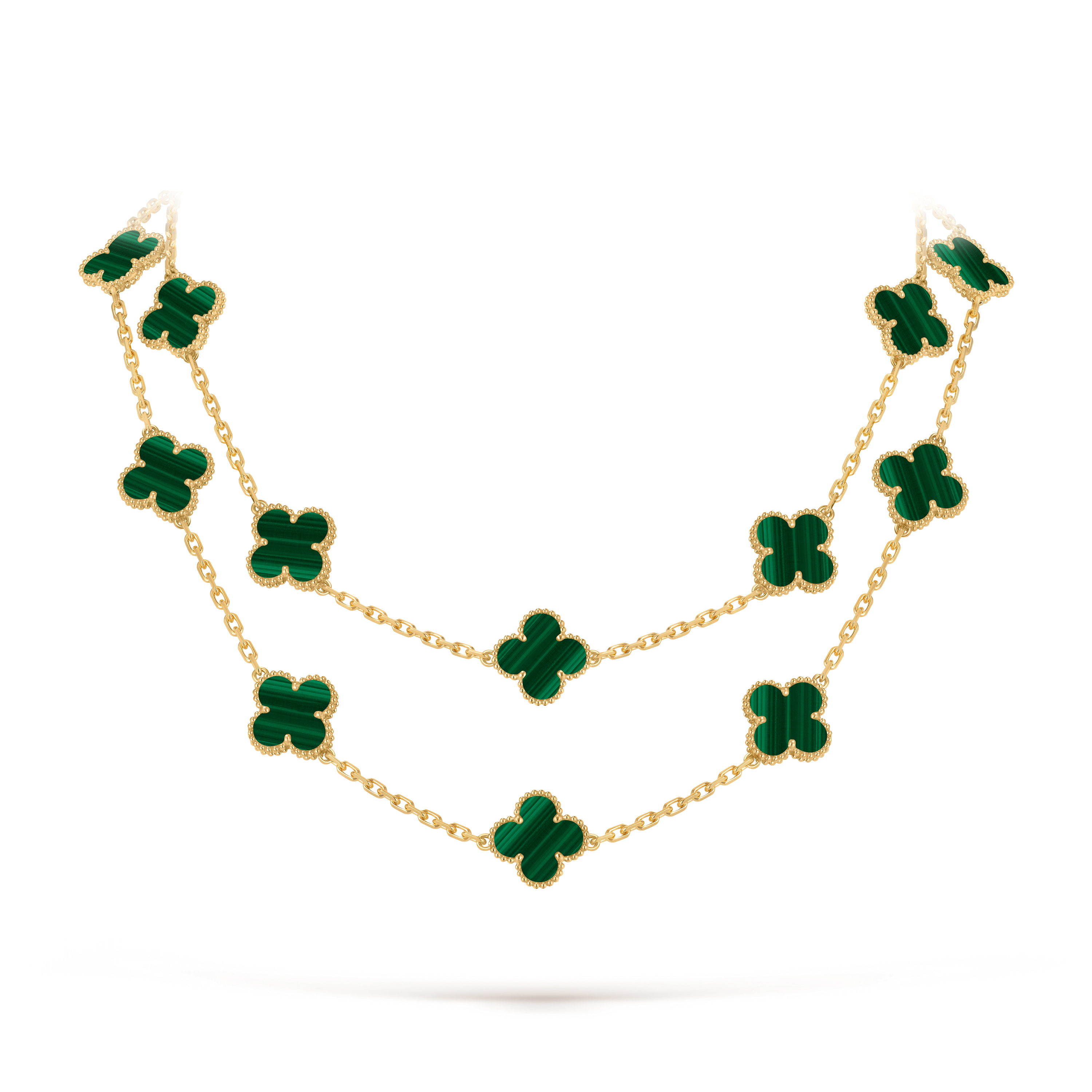 Vintage Alhambra吊坠18K黄金, 孔雀石_梵克雅宝_Van Cleef & Arpels