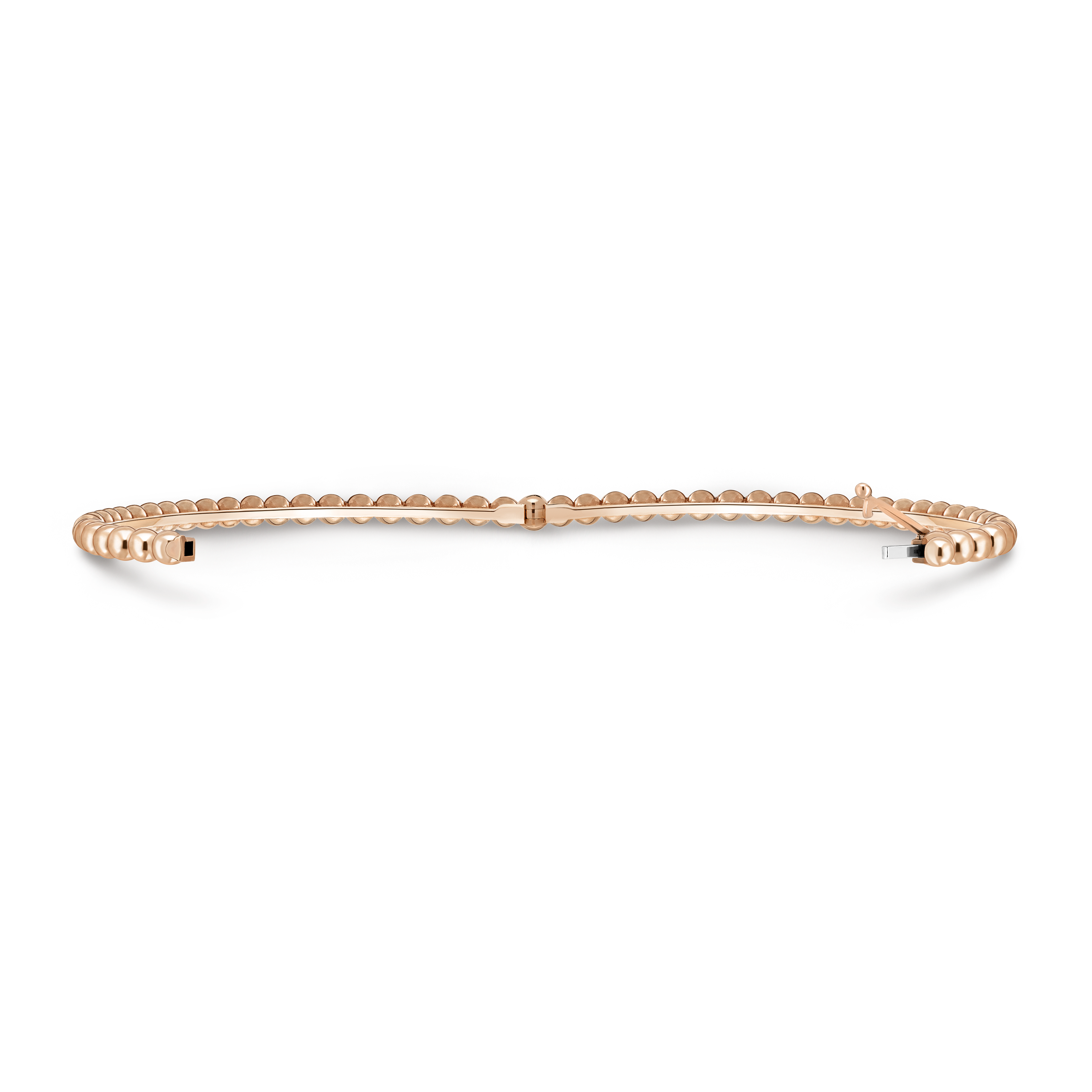 Perlée pearls of gold bracelet, medium model, 18K rose gold, Open, Jewelry Bracelet - Van Cleef & Arpels