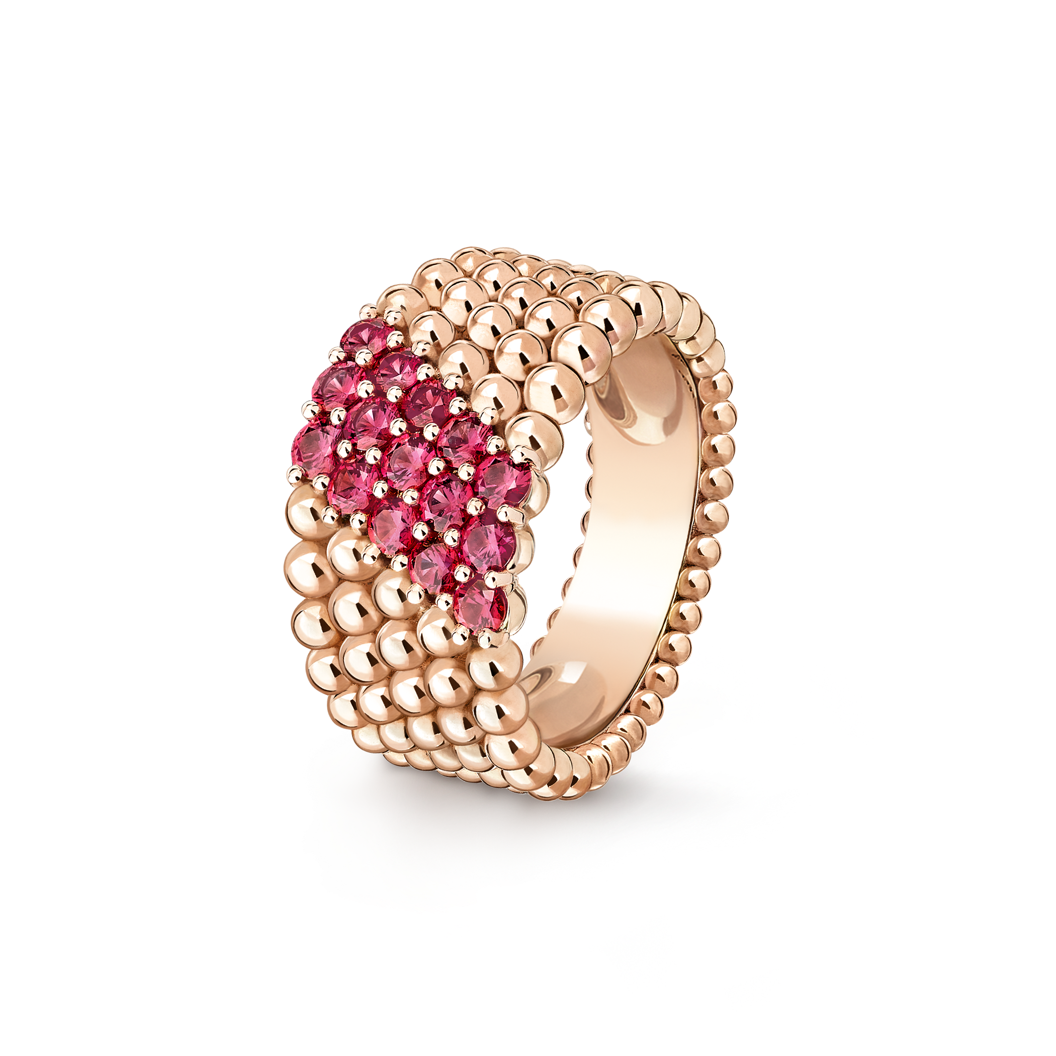 年末のプロモーション大特価！ rows 5 ring, couleurs Perlée 18K Van Sapphire- gold, yellow アクセサリー