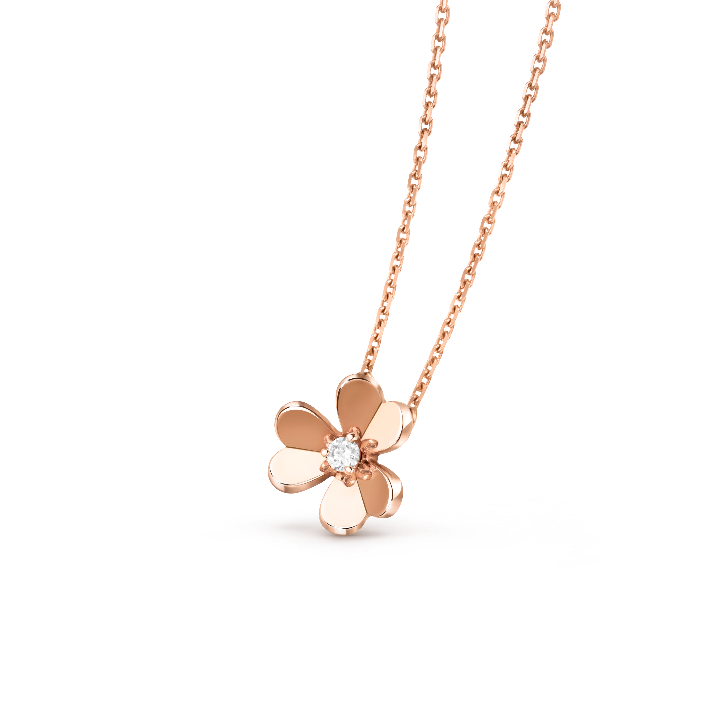 Flowerlace necklace 18K white gold, Diamond- Van Cleef & Arpels