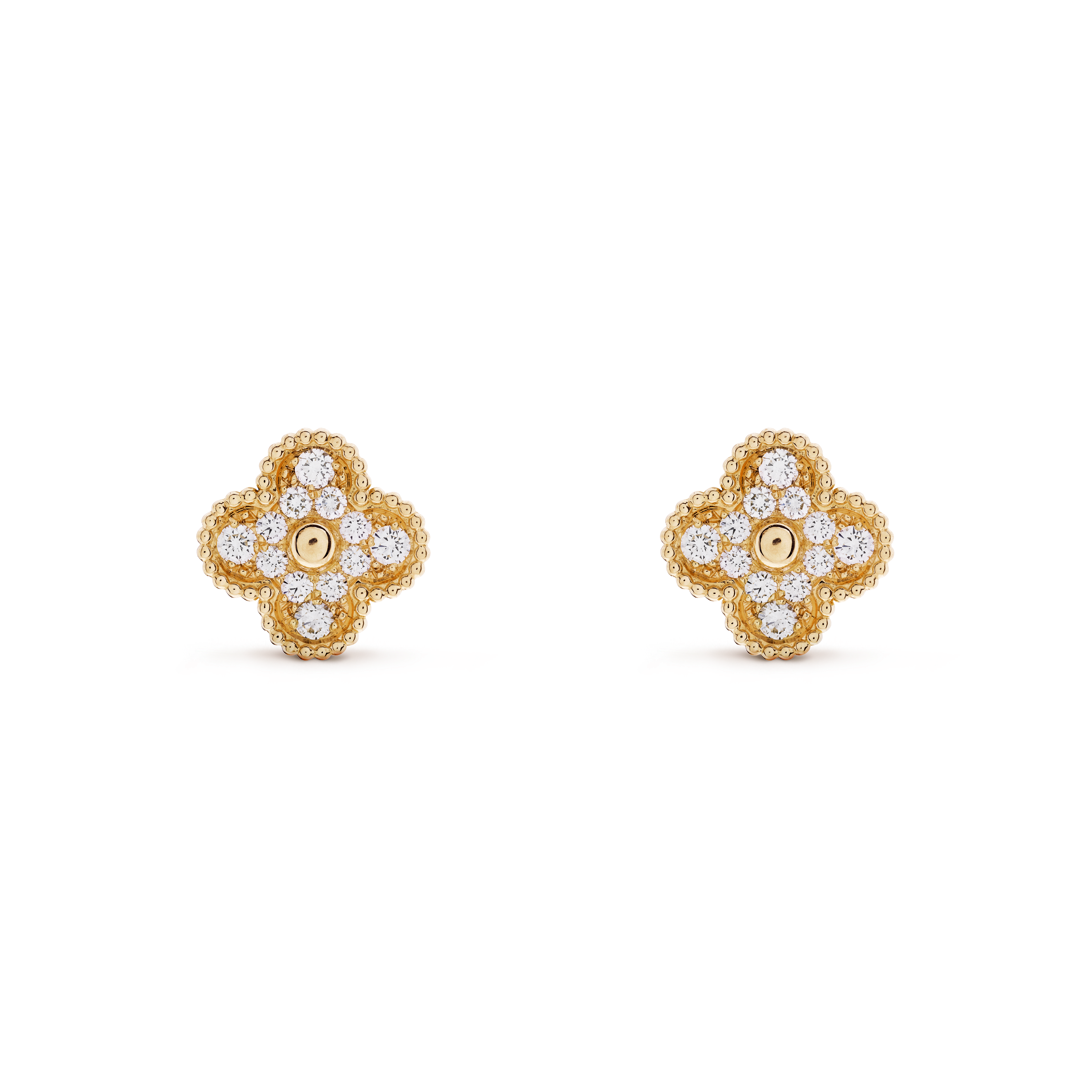 Gold van cleef hotsell earrings