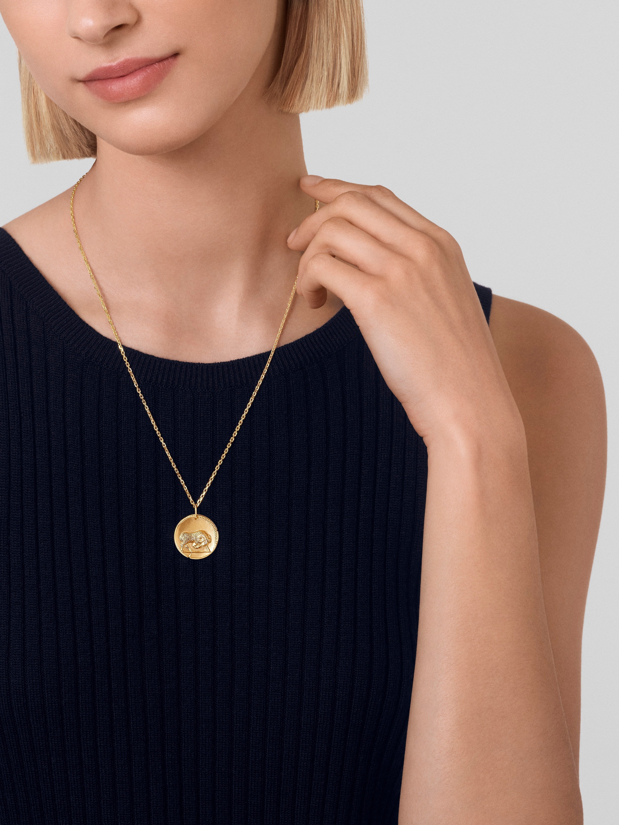 Zodiaque Arietis（白羊座）吊坠, 18K黄金, Worn Alternative, Jewelry Pendent_梵克雅宝_Van Cleef & Arpels