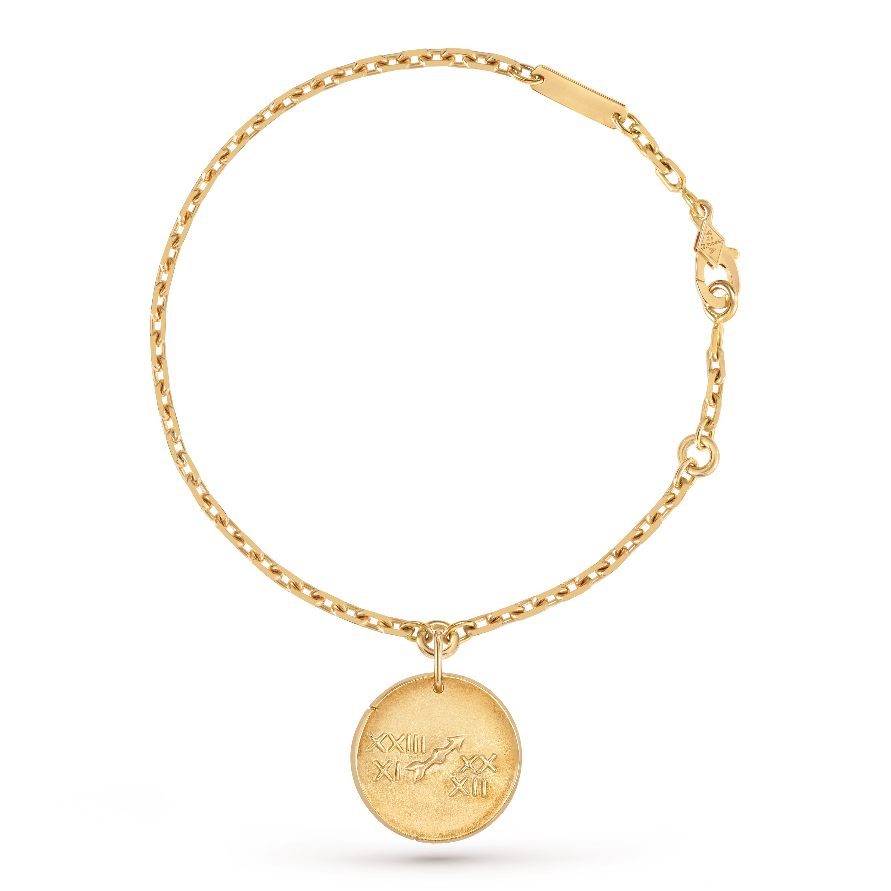 Zodiaque bracelet Sagittarii (Sagittarius), 18K yellow gold, Front, Jewelry Bracelet - Van Cleef & Arpels