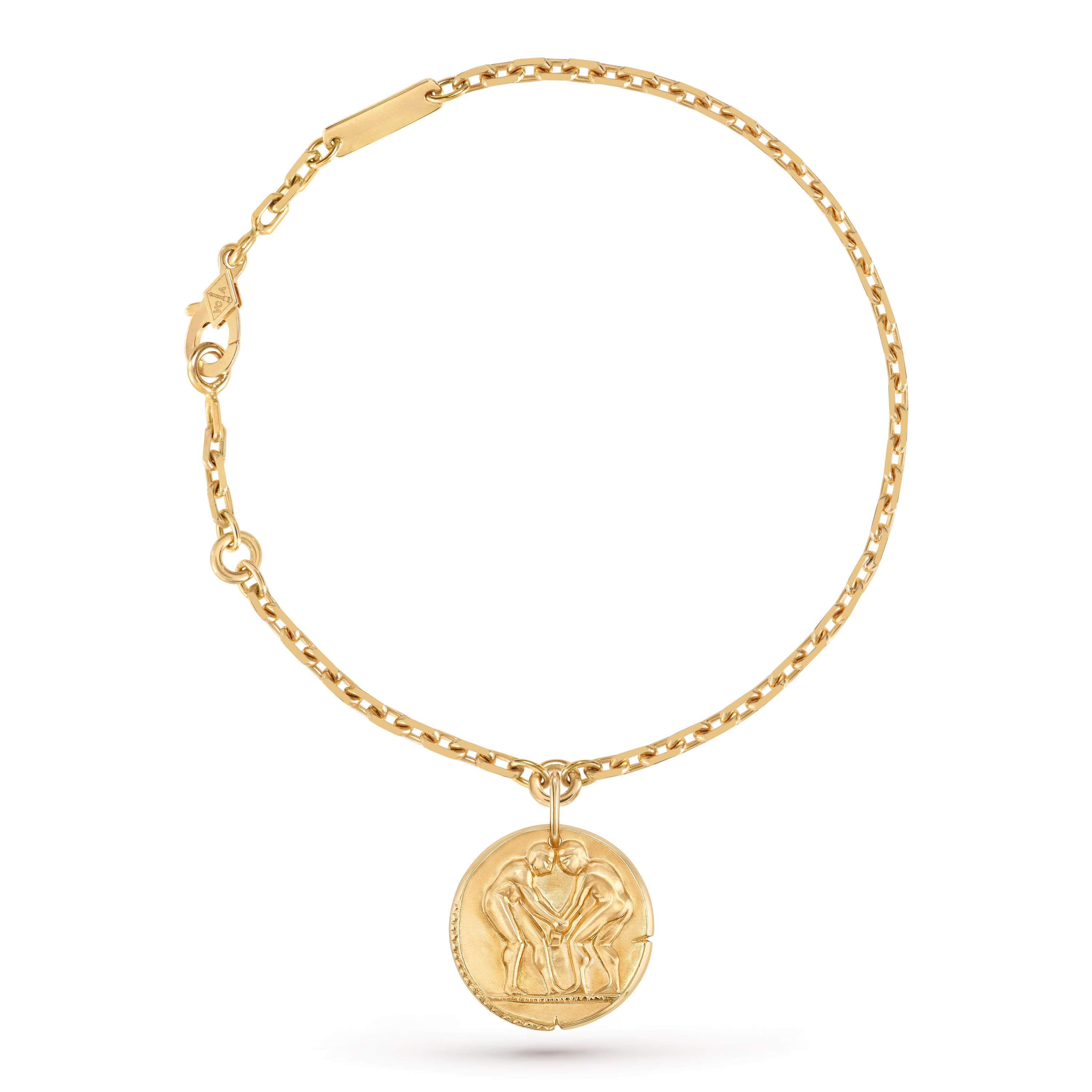 Zodiaque bracelet Geminorum (Gemini), 18K yellow gold, Three Fourth, Jewelry Bracelet - Van Cleef & Arpels